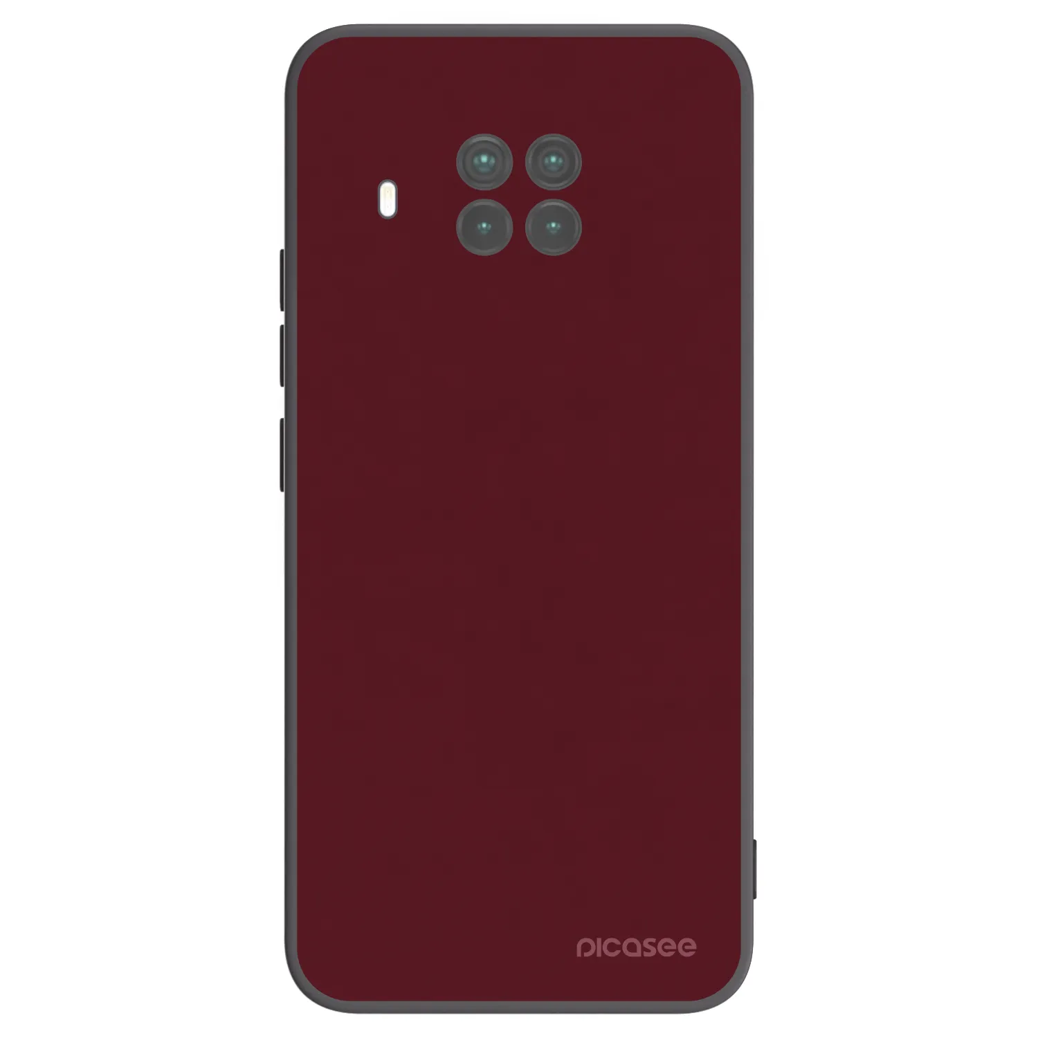 Picasee crna silikonska maskica za Xiaomi Mi 10T Lite - Burgundy red