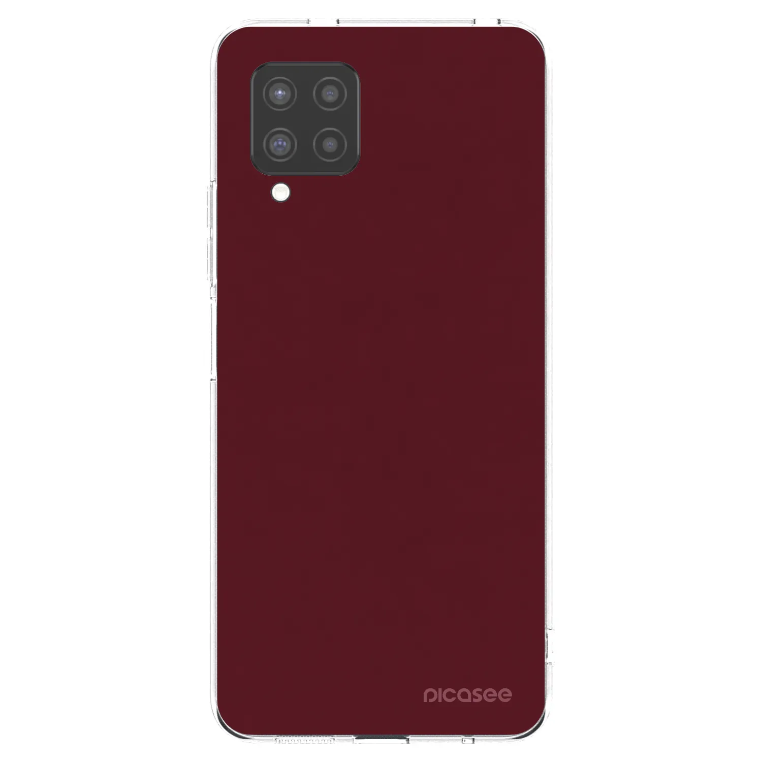 Picasee silikonska prozirna maskica za Samsung Galaxy A42 A426B - Burgundy red