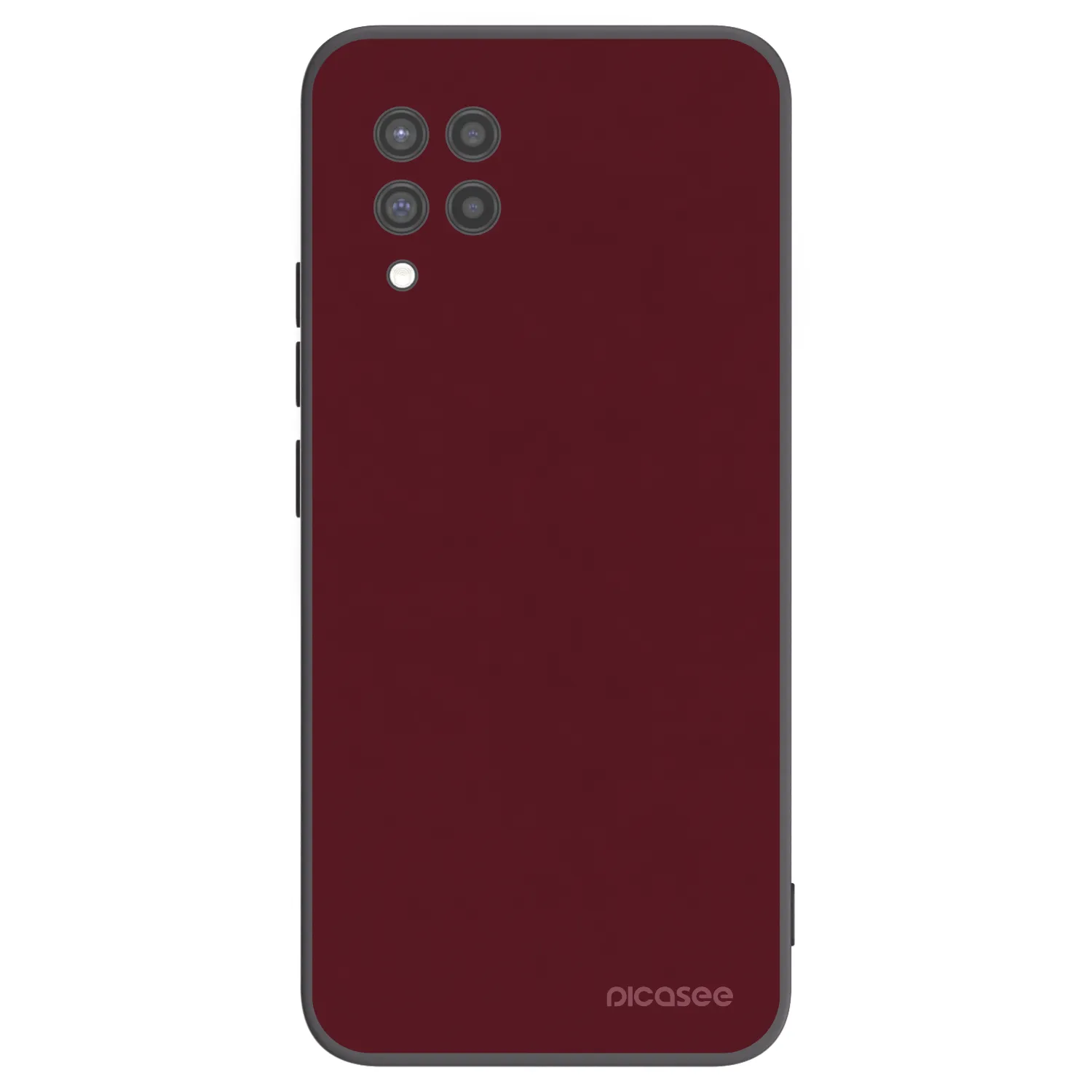 Picasee crna silikonska maskica za Samsung Galaxy A42 A426B - Burgundy red