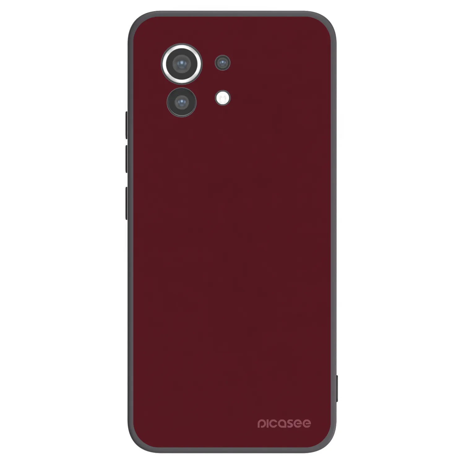 Picasee crna silikonska maskica za Xiaomi Mi 11 - Burgundy red