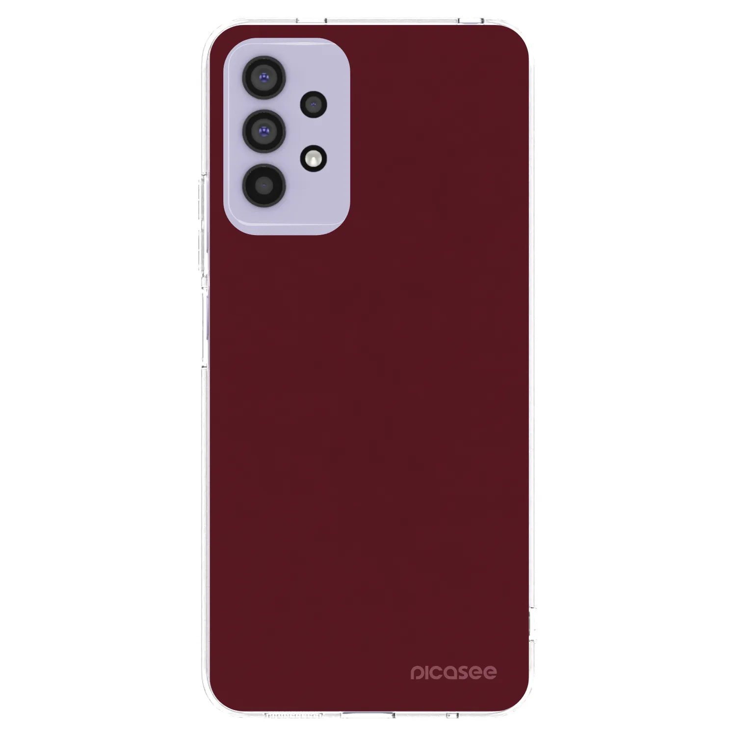 Picasee silikonska prozirna maskica za Samsung Galaxy A32 4G SM-A325F - Burgundy red