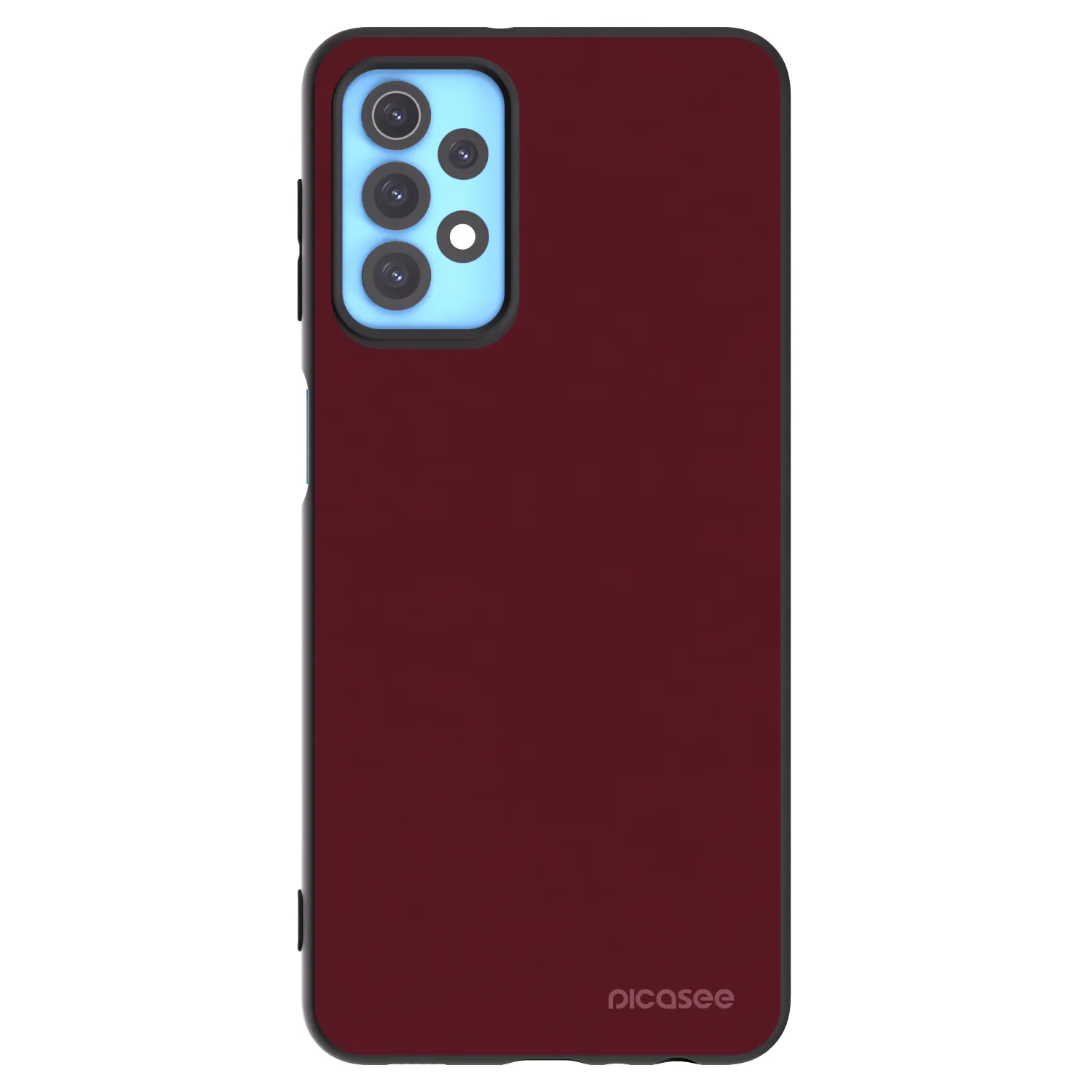 Picasee crna silikonska maskica za Samsung Galaxy A32 4G SM-A325F - Burgundy red