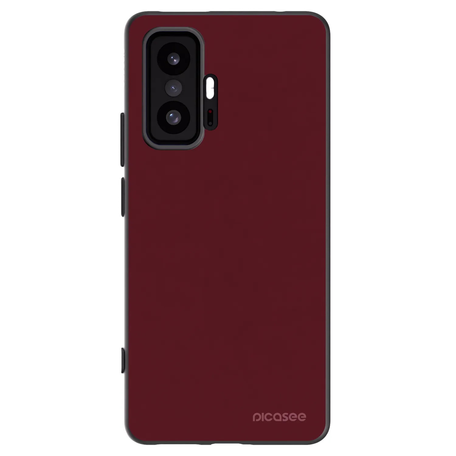 Picasee crna silikonska maskica za Xiaomi 11T - Burgundy red