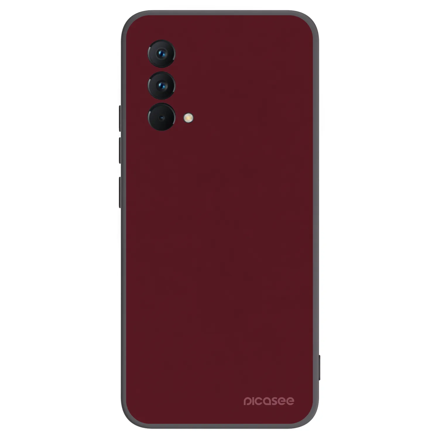 Picasee crna silikonska maskica za Realme GT Master Edition 5G - Burgundy red