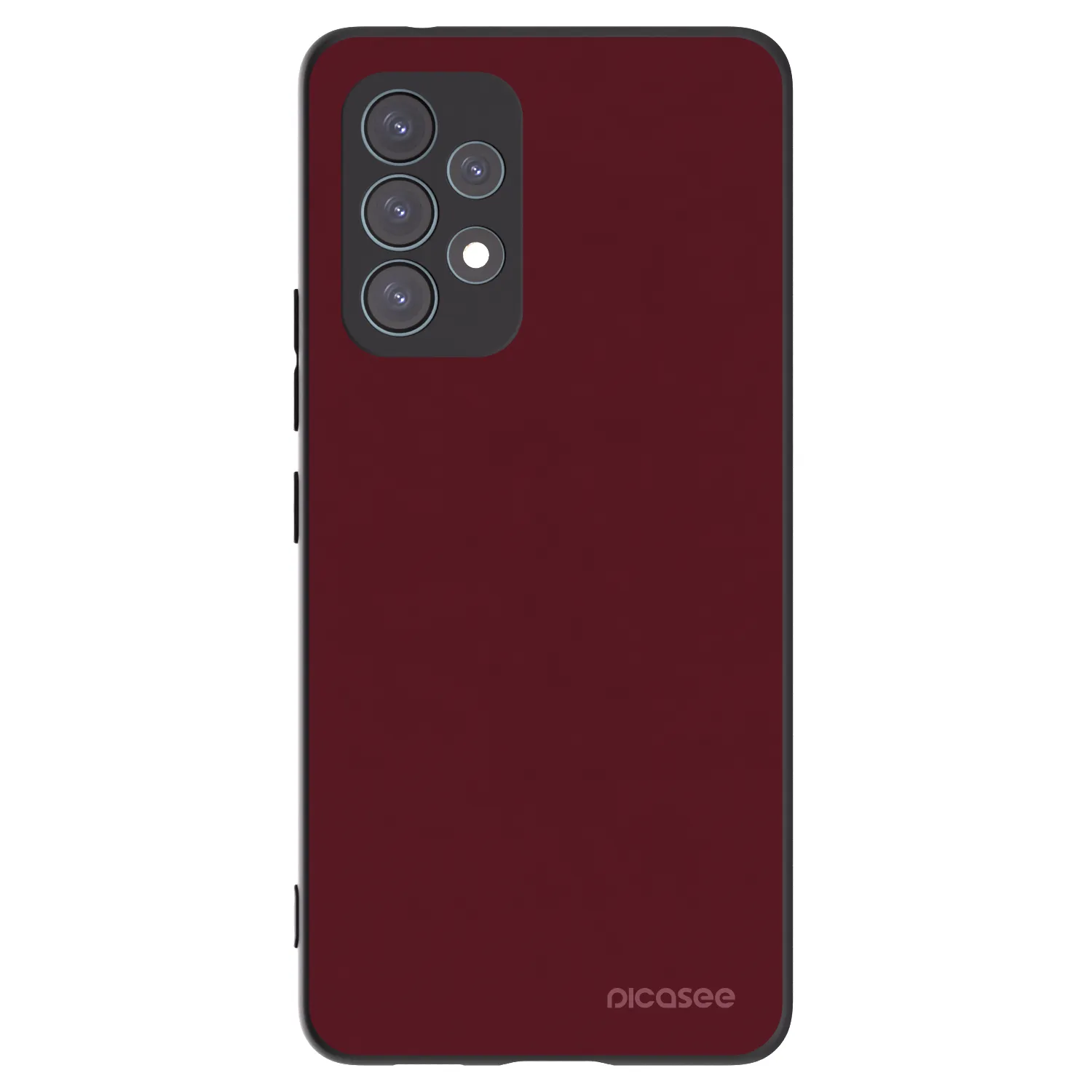 Picasee crna silikonska maskica za Samsung Galaxy A53 5G A536 - Burgundy red