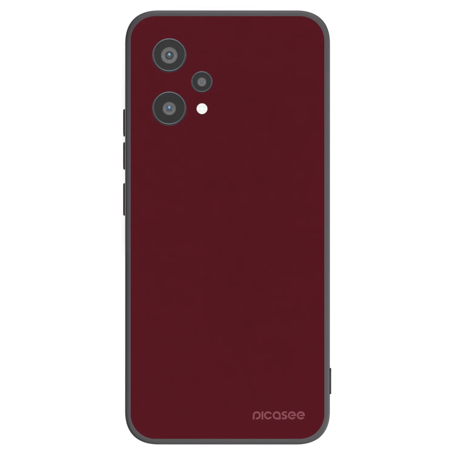 Picasee crna silikonska maskica za Realme 9 Pro 5G - Burgundy red
