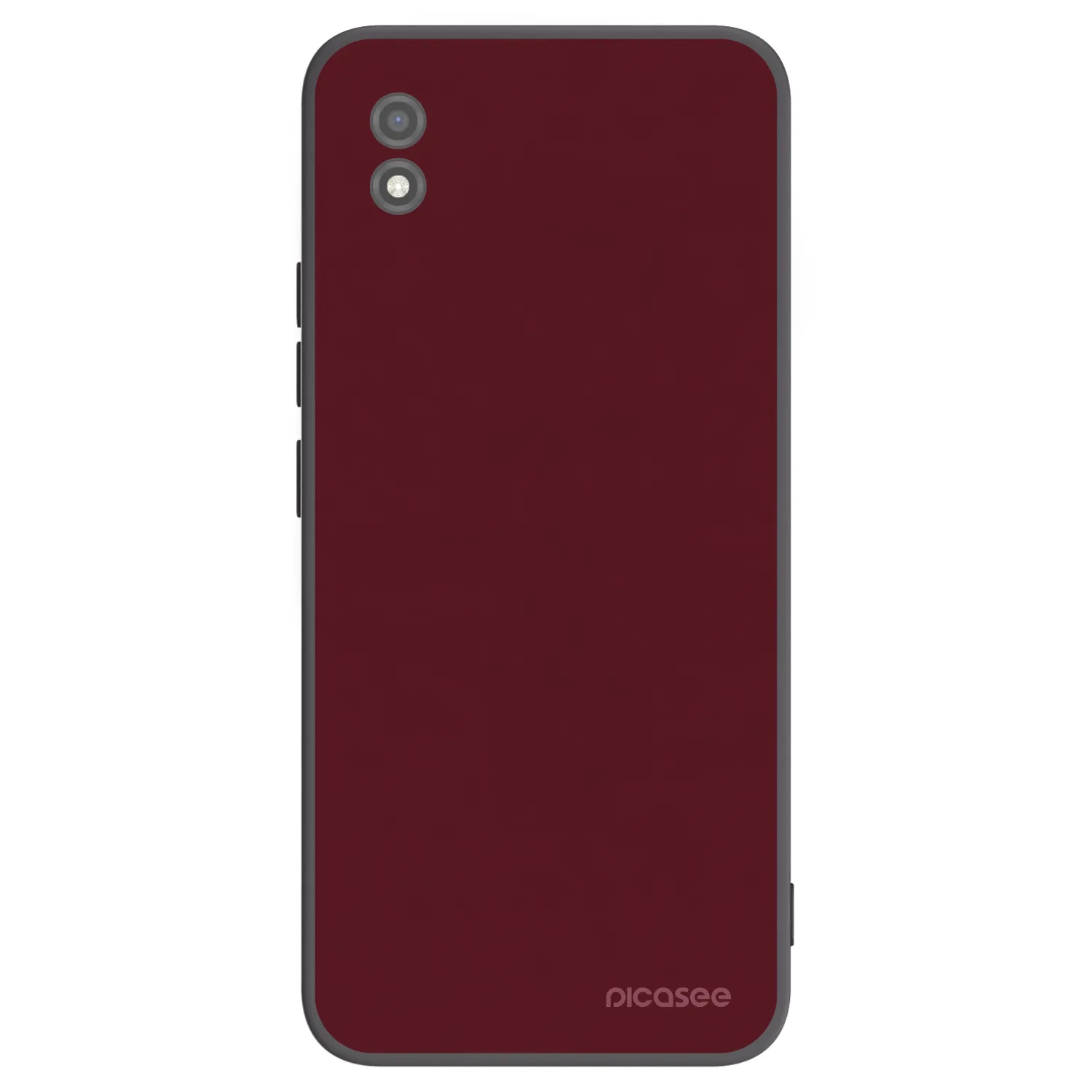 Picasee crna silikonska maskica za Realme C11 (2021) - Burgundy red