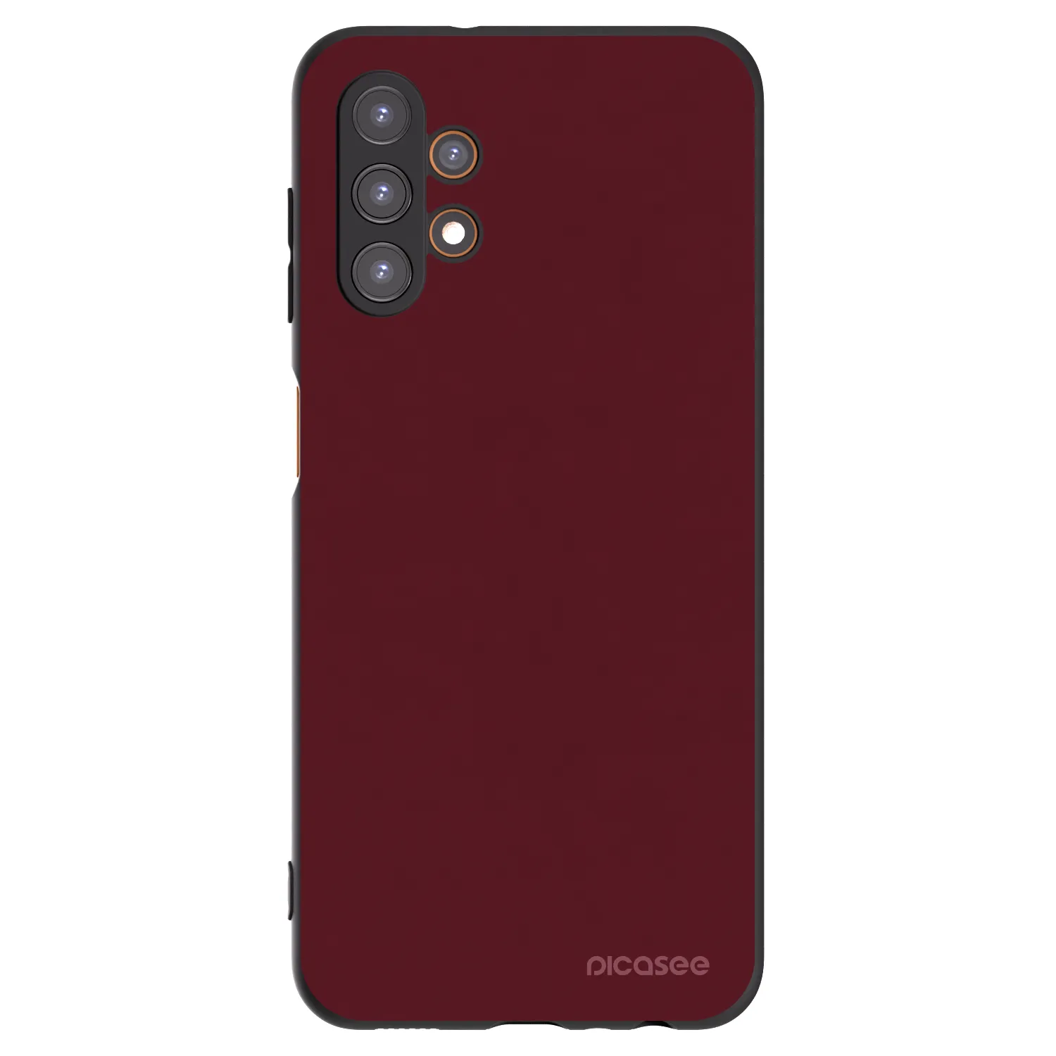 Picasee crna silikonska maskica za Samsung Galaxy A13 4G A135 - Burgundy red