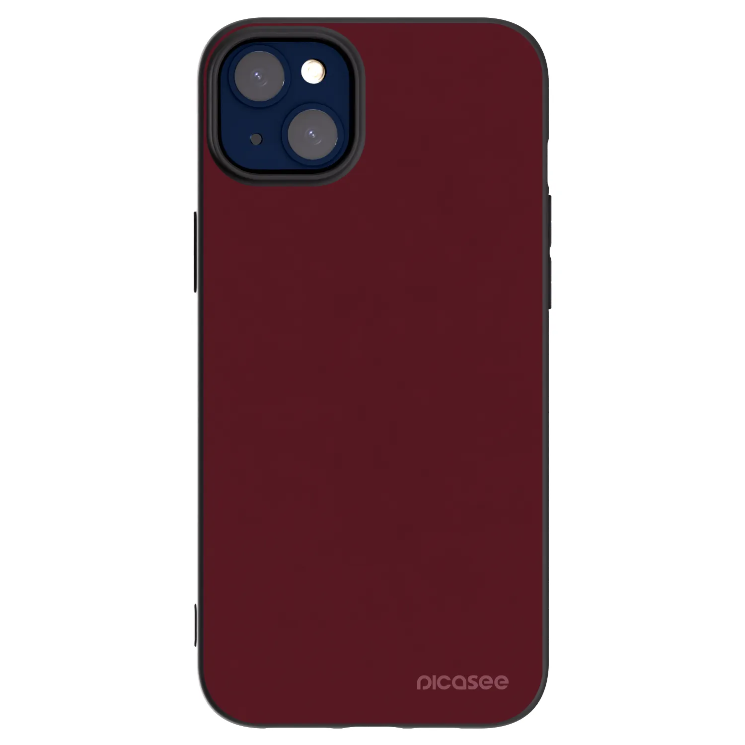 Picasee crna silikonska maskica za Apple iPhone 14 Plus - Burgundy red