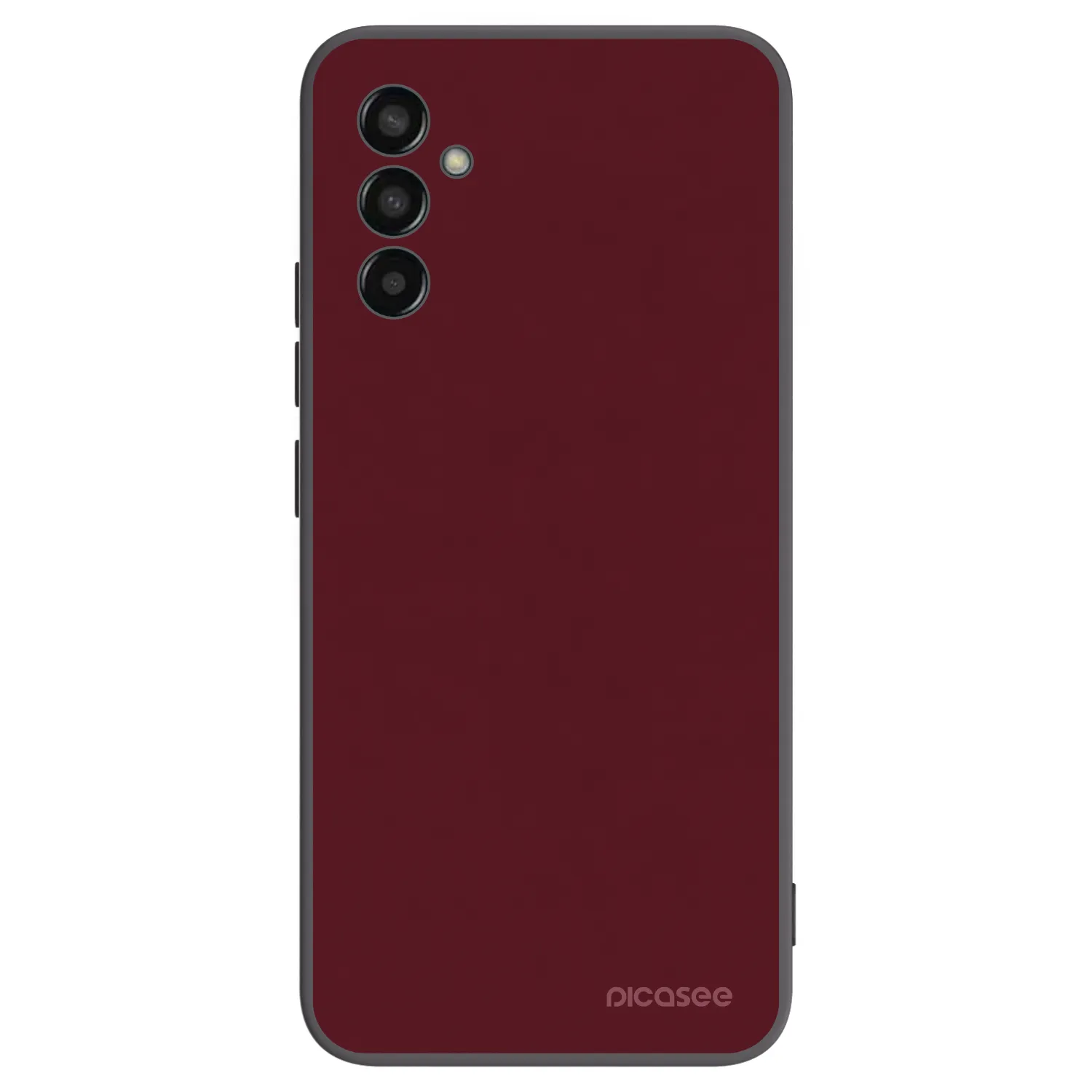 Picasee crna silikonska maskica za Samsung Galaxy M13 M135F - Burgundy red