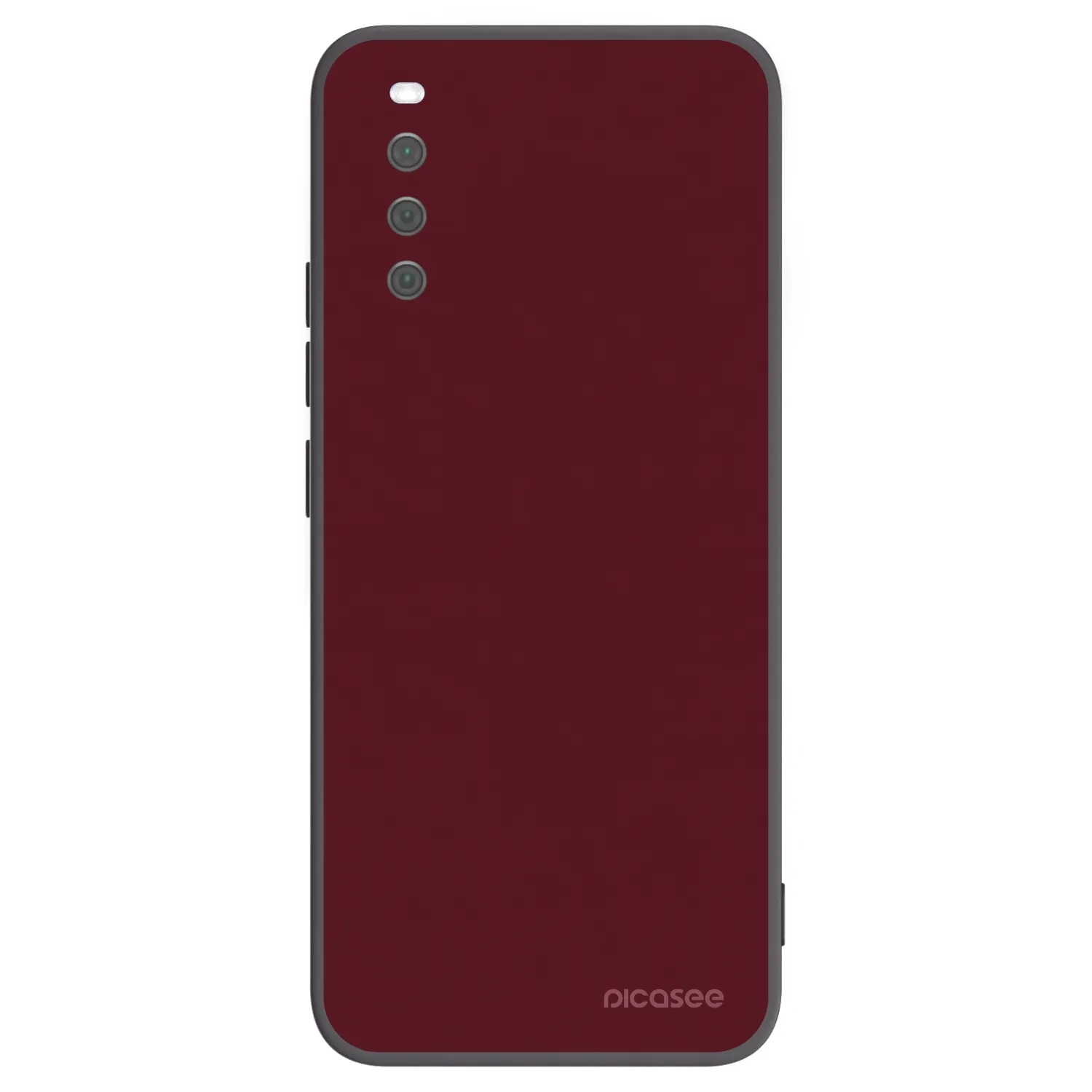 Picasee crna silikonska maskica za Sony Xperia 10 III - Burgundy red