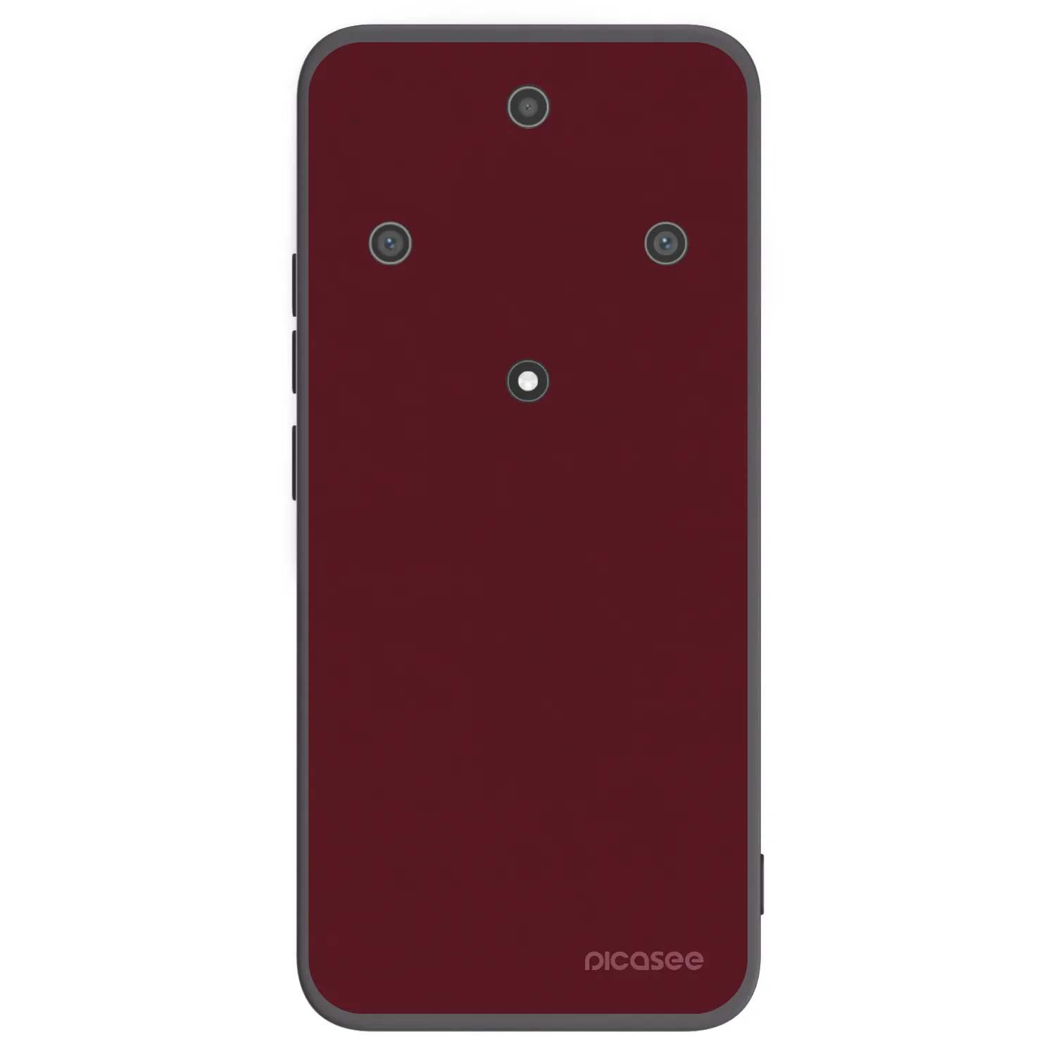 Picasee crna silikonska maskica za Honor Magic5 Lite 5G - Burgundy red