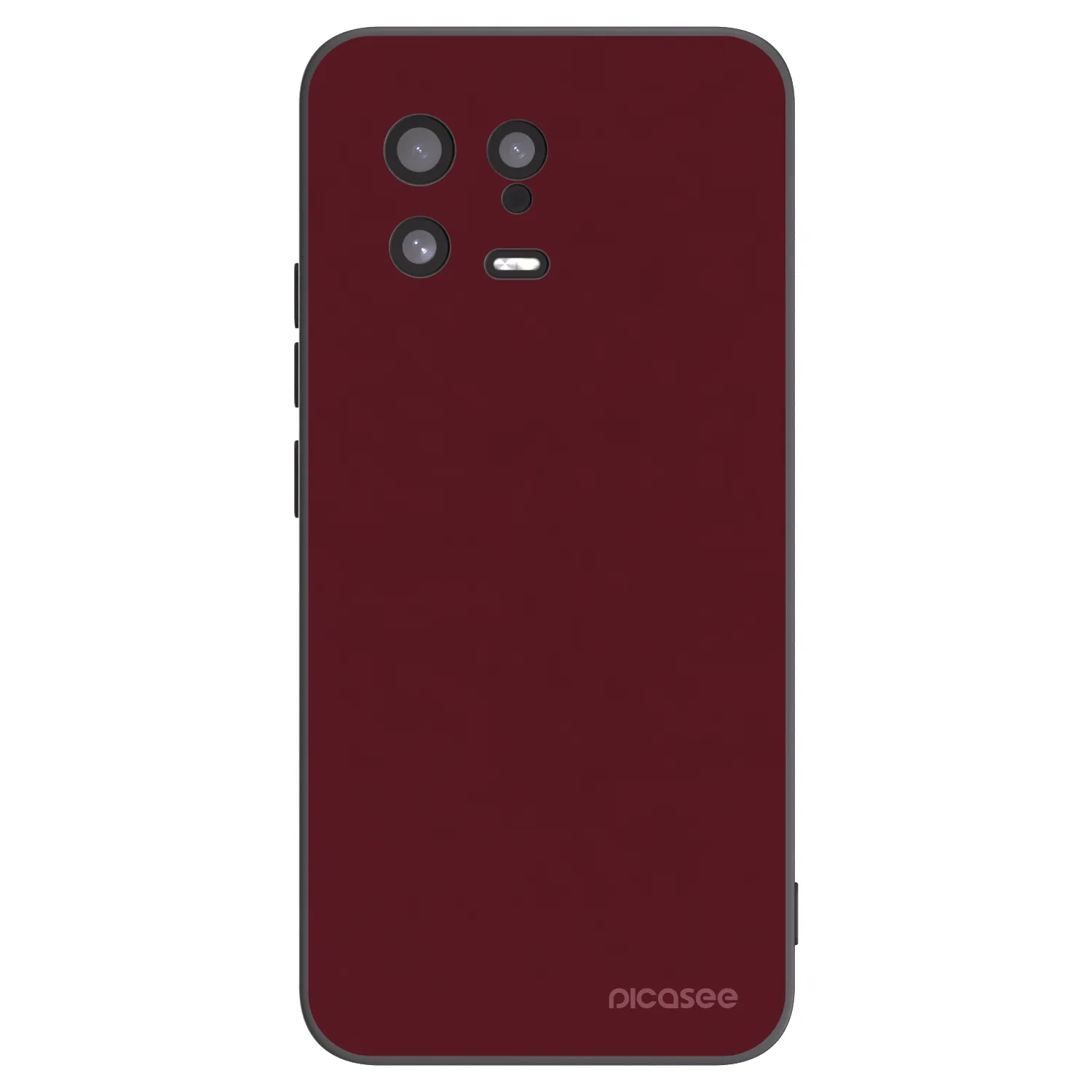 Picasee crna silikonska maskica za Xiaomi 13 - Burgundy red