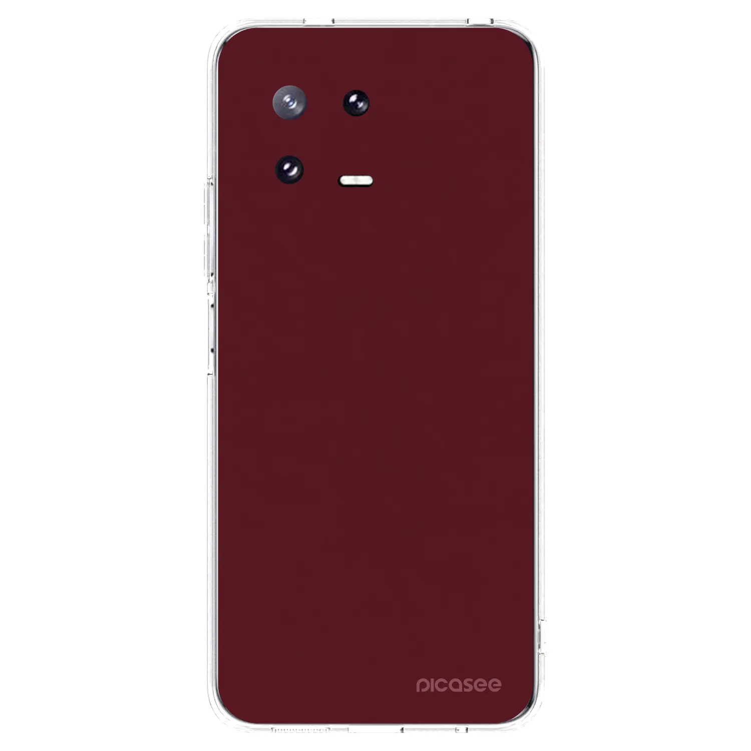 Picasee silikonska prozirna maskica za Xiaomi 13 Pro - Burgundy red