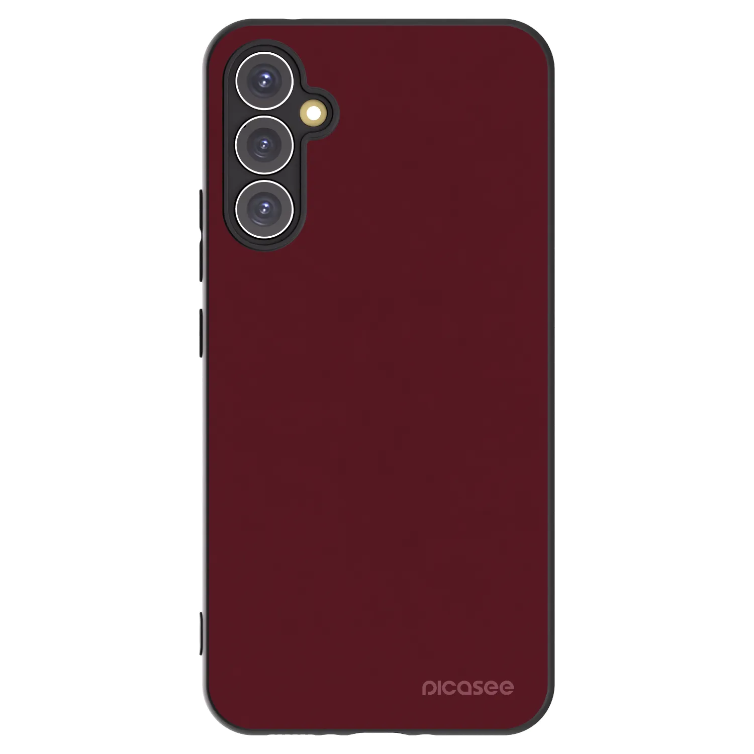Picasee crna silikonska maskica za Samsung Galaxy A34 5G A346B - Burgundy red