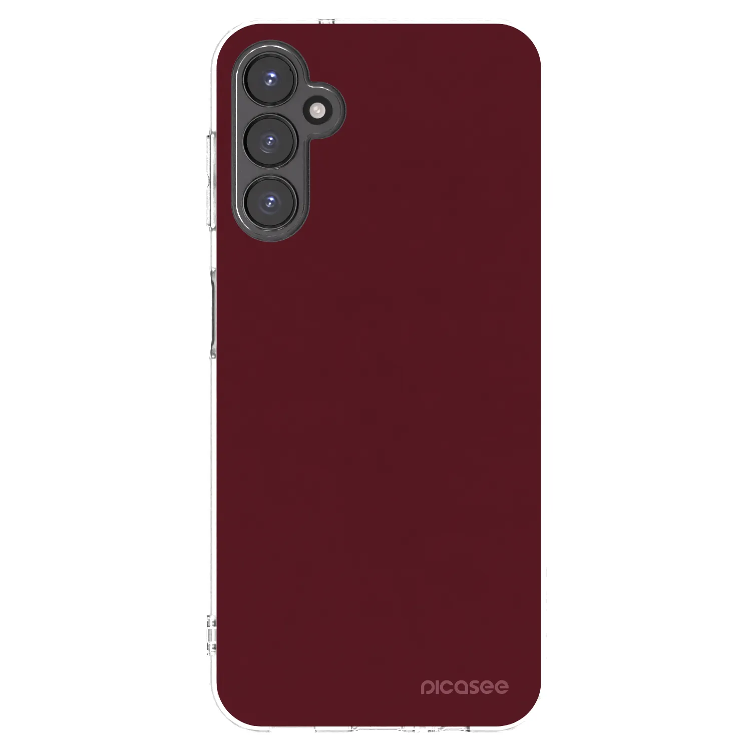 Picasee silikonska prozirna maskica za Samsung Galaxy A14 4G A145R - Burgundy red