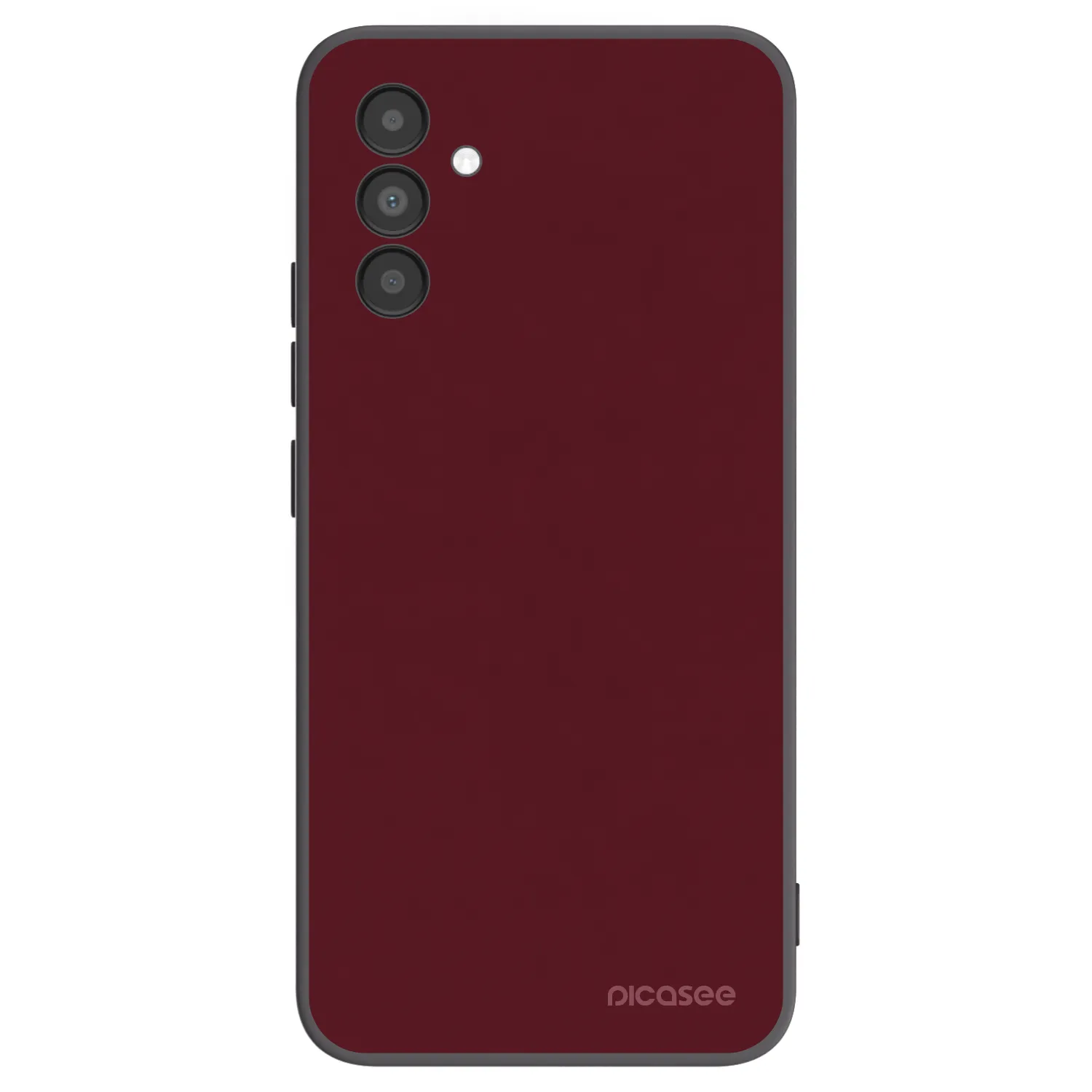 Picasee crna silikonska maskica za Samsung Galaxy A04s A047F - Burgundy red