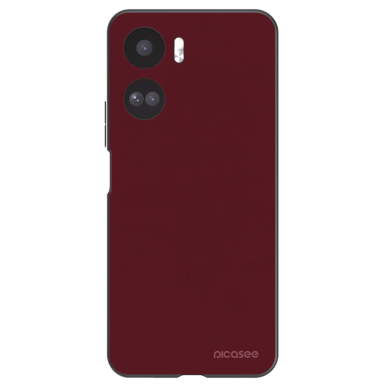 Picasee crna silikonska maskica za Honor 90 Lite 5G - Burgundy red