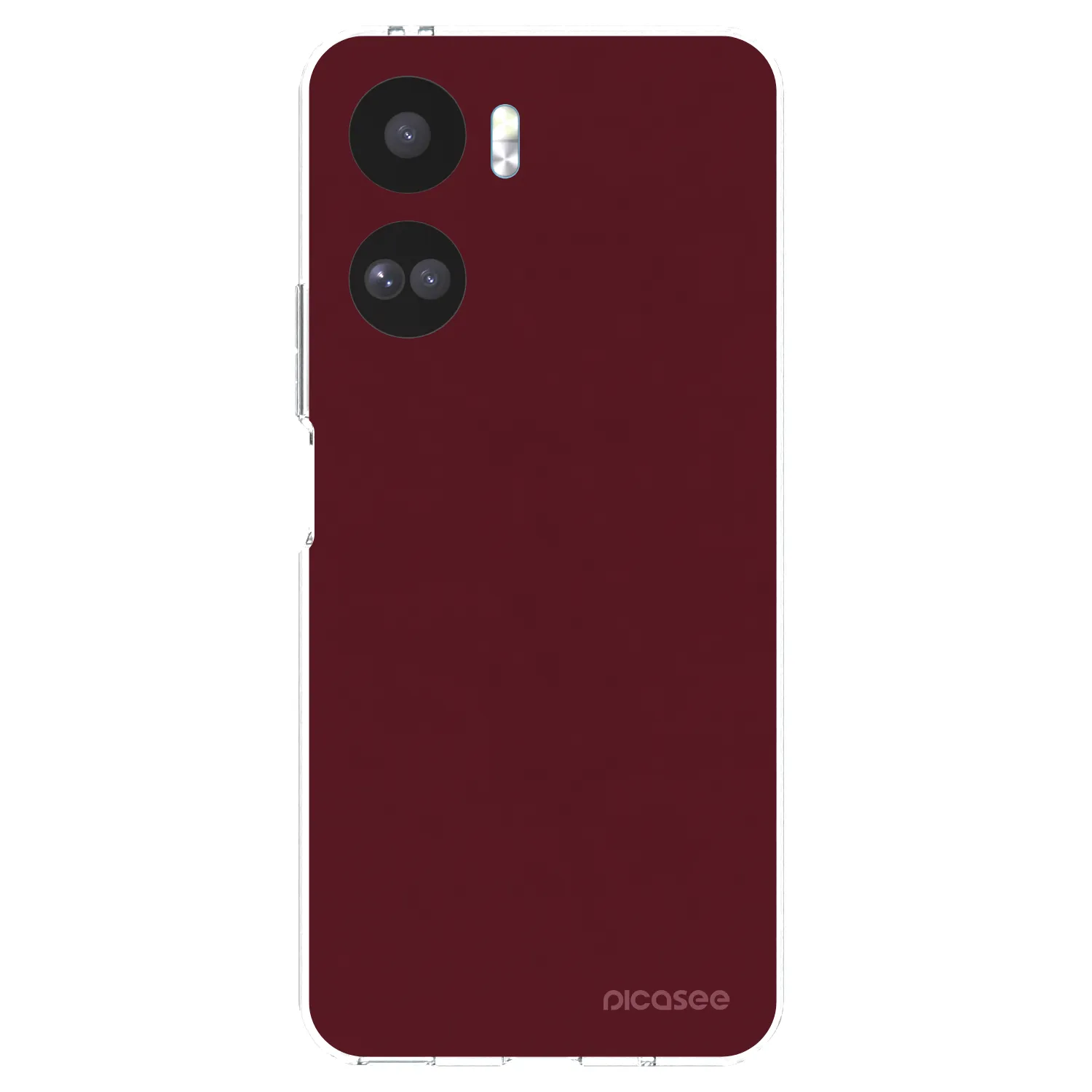 Picasee silikonska prozirna maskica za Honor 90 Lite 5G - Burgundy red