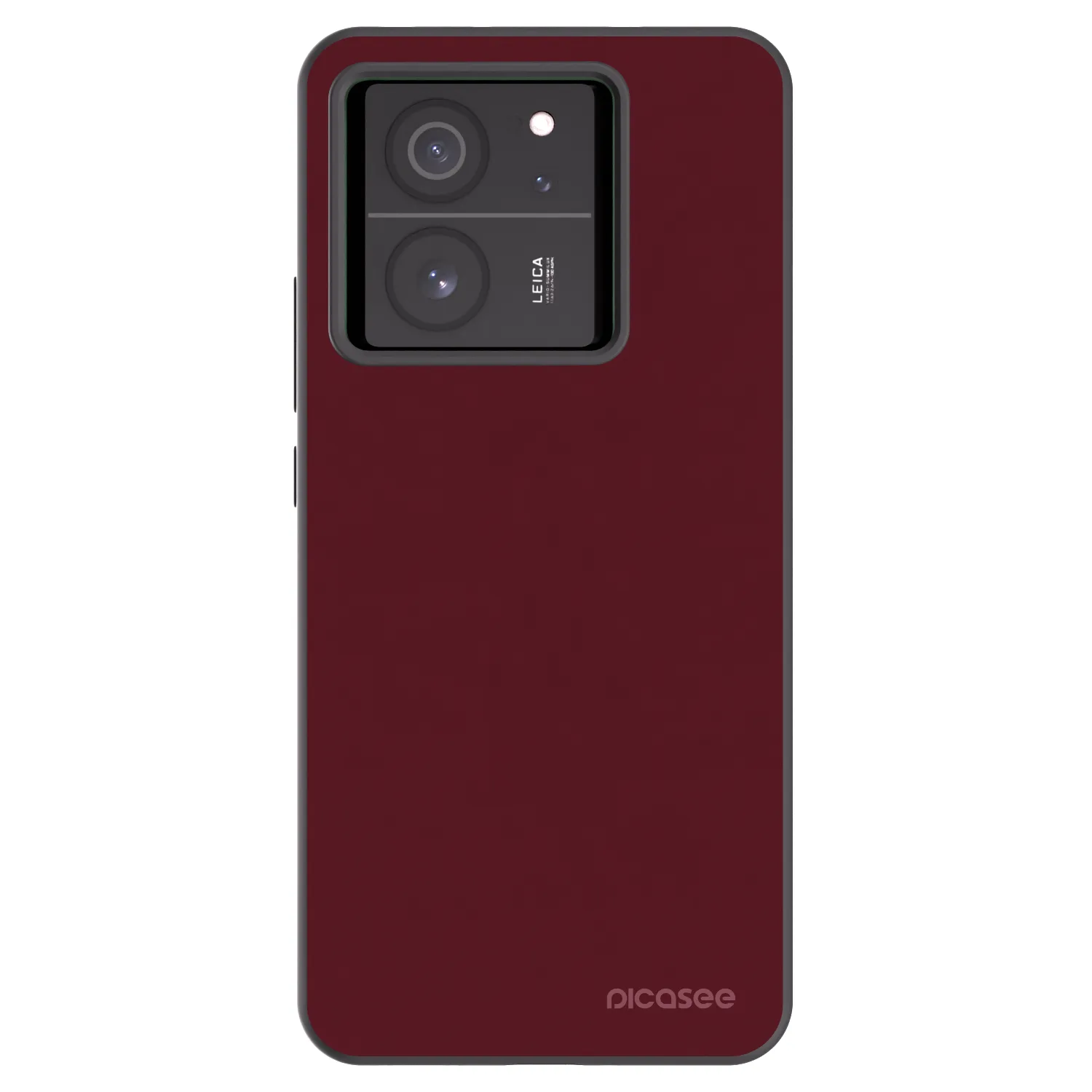 Picasee crna silikonska maskica za Xiaomi 13T - Burgundy red