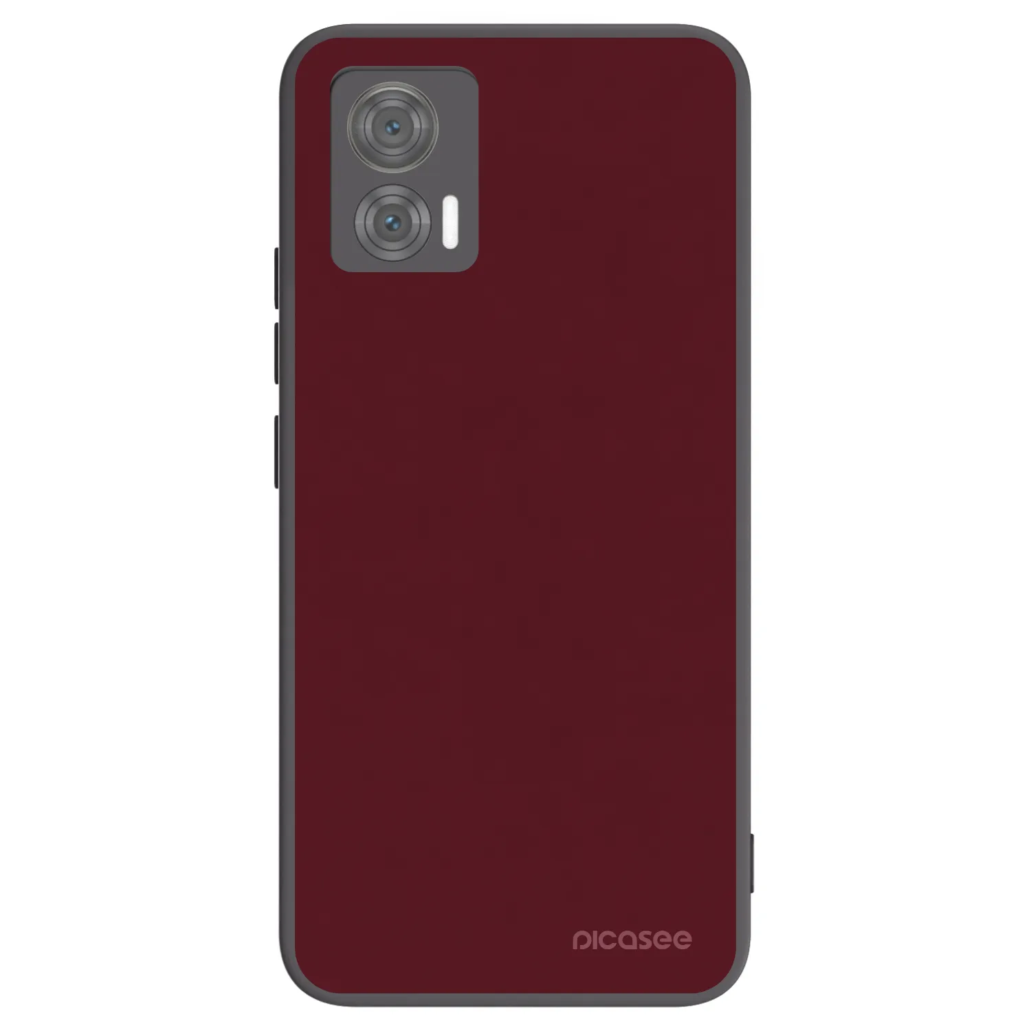 Picasee crna silikonska maskica za Motorola Edge 30 Neo - Burgundy red