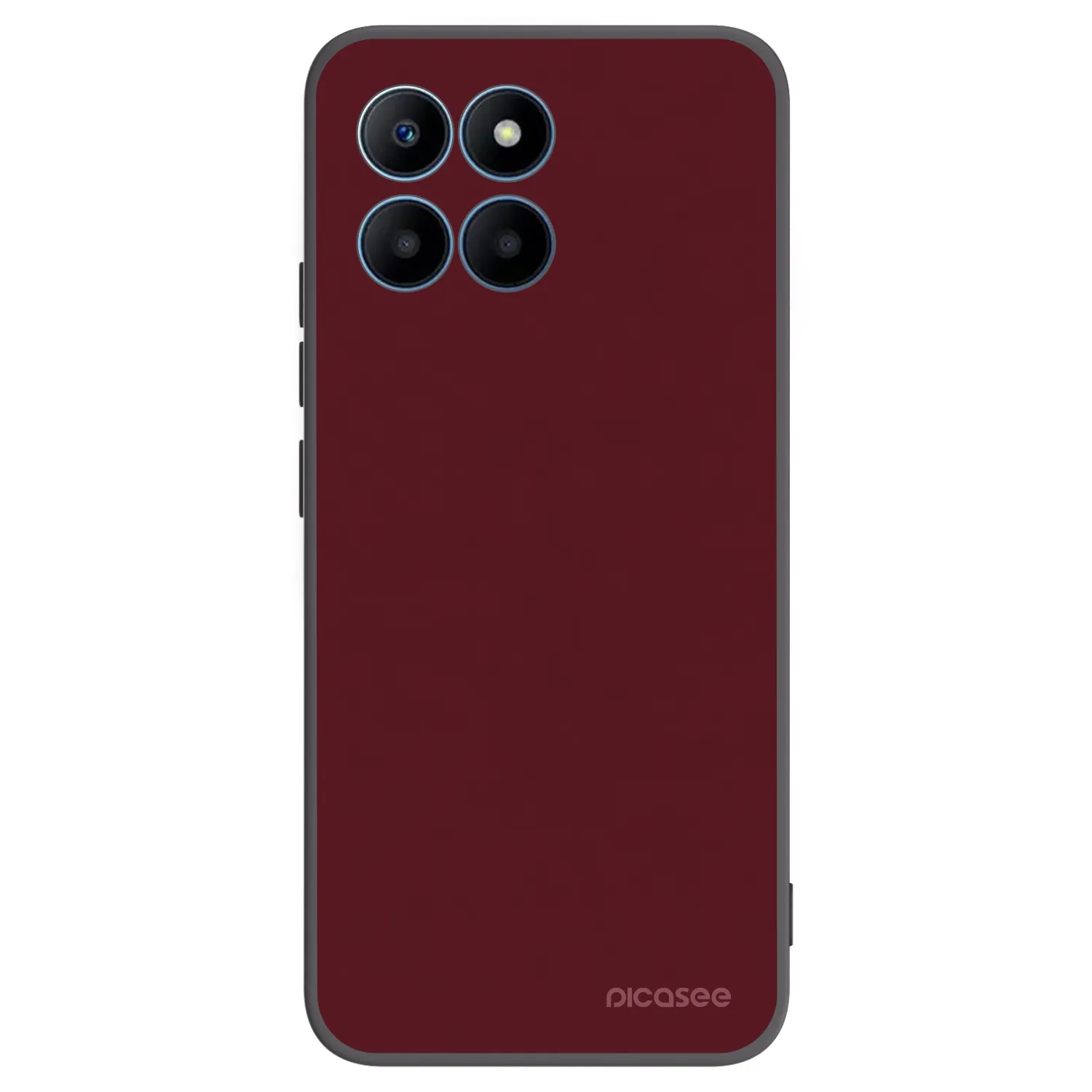 Picasee crna silikonska maskica za Honor 70 Lite - Burgundy red