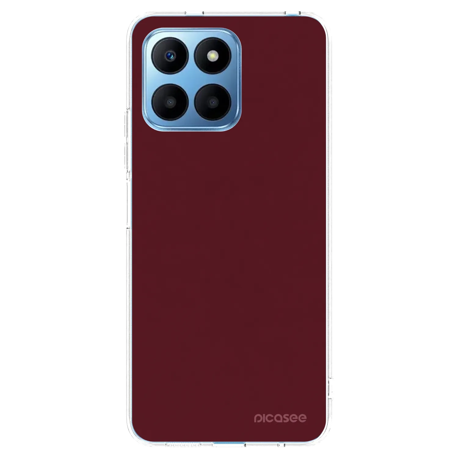 Picasee silikonska prozirna maskica za Honor 70 Lite - Burgundy red