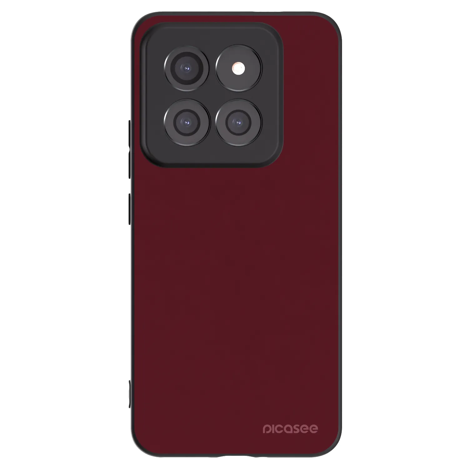 Picasee crna silikonska maskica za Xiaomi 14 Pro - Burgundy red