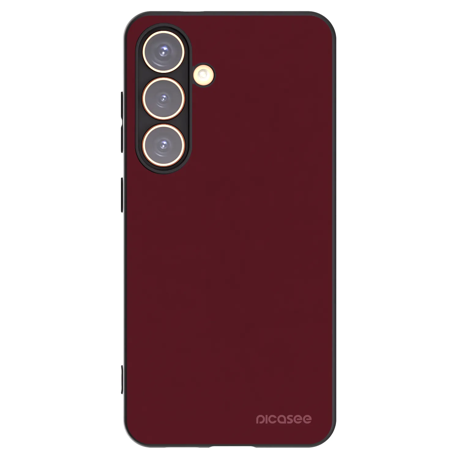 Picasee crna silikonska maskica za Samsung Galaxy S24 S921B 5G - Burgundy red