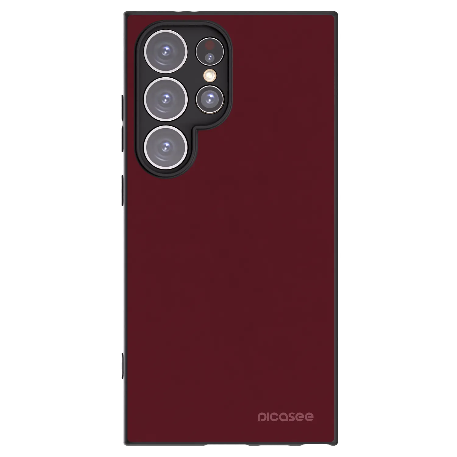 Picasee crna silikonska maskica za Samsung Galaxy S24 Ultra S928B 5G - Burgundy red