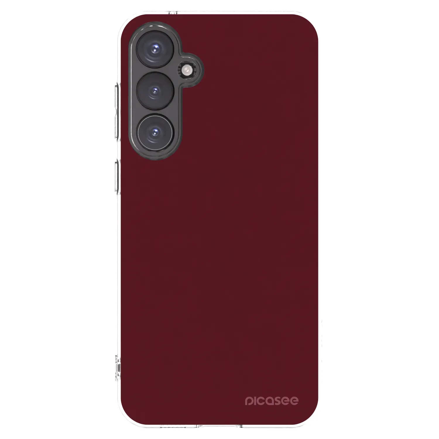 Picasee silikonska prozirna maskica za Samsung Galaxy S23 FE S711B - Burgundy red