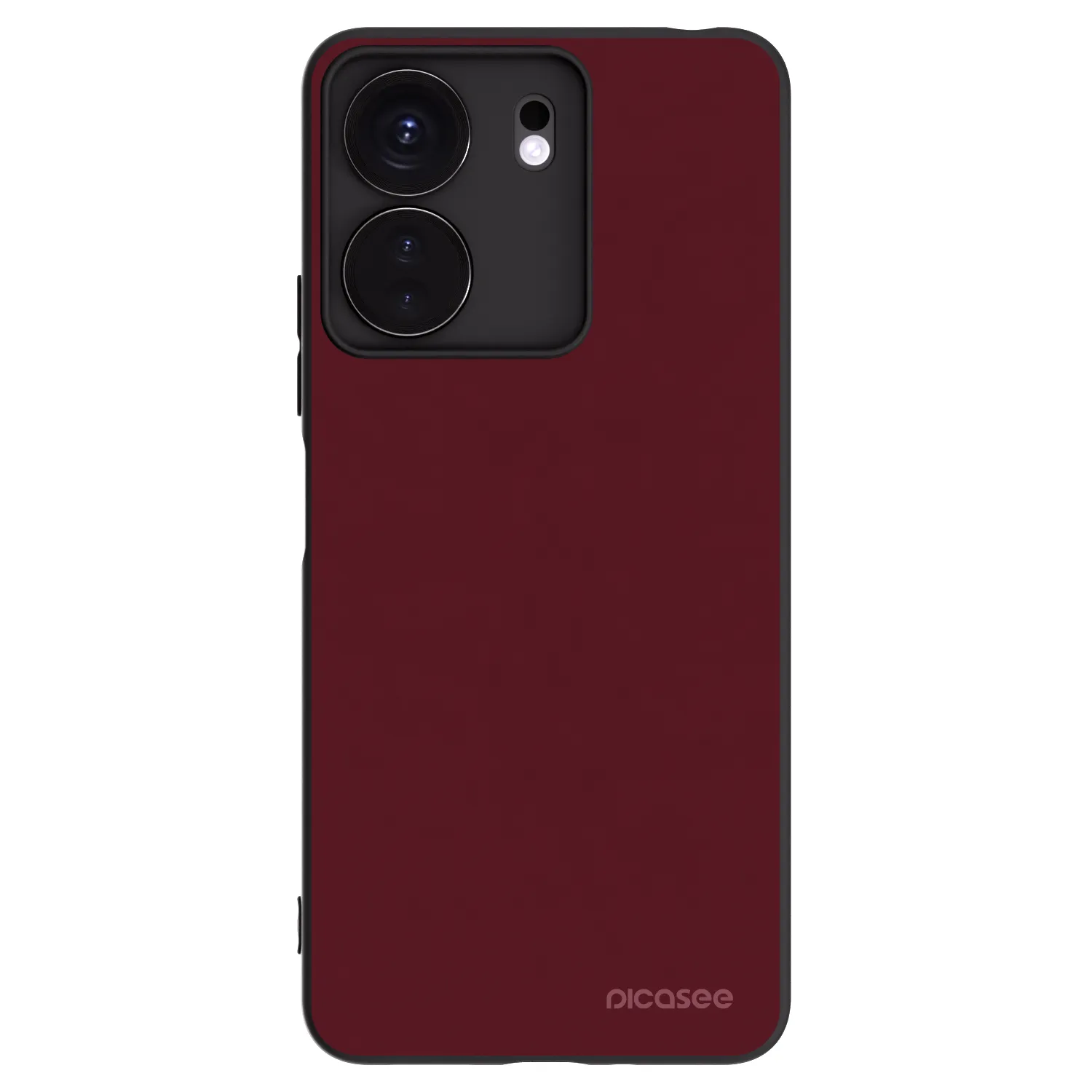 Picasee crna silikonska maskica za Xiaomi Redmi 13C 4G - Burgundy red