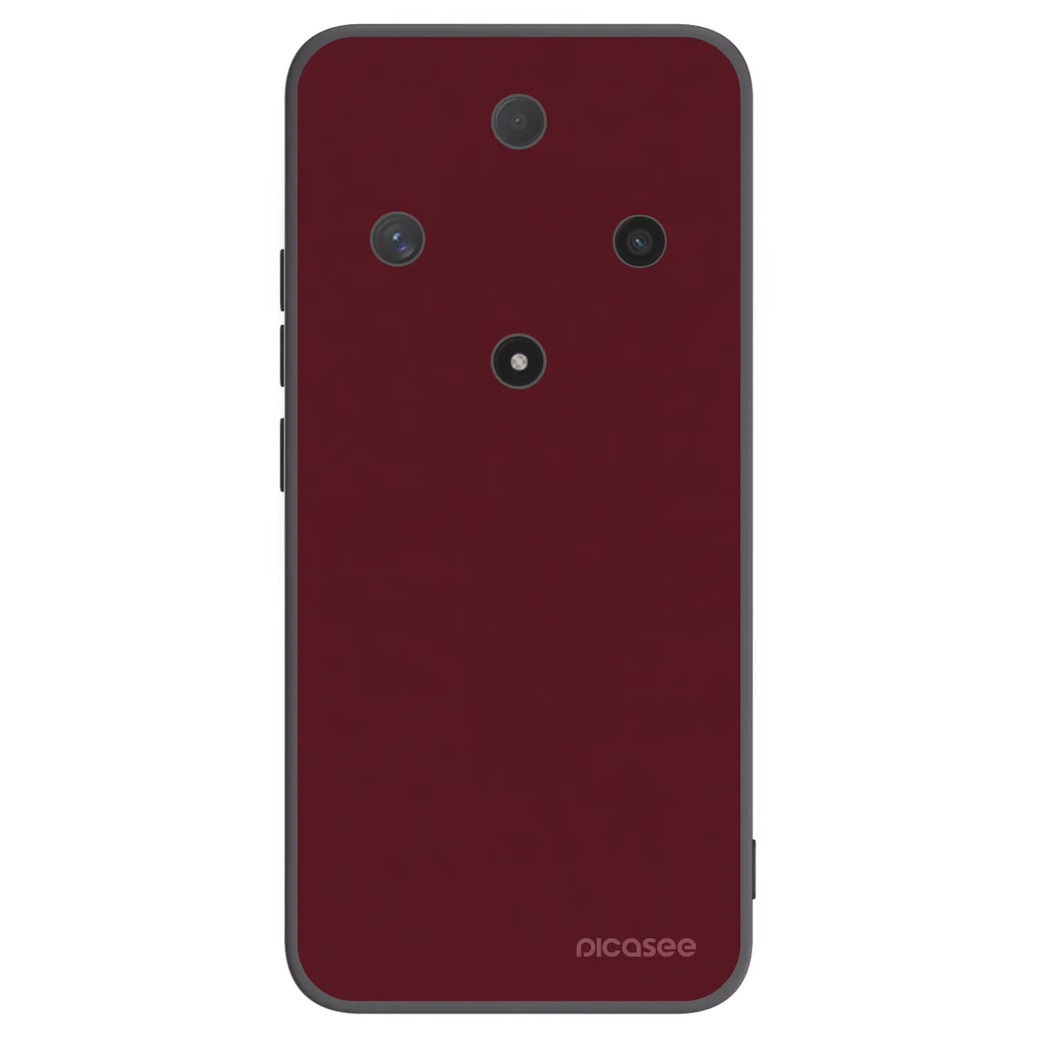 Picasee crna silikonska maskica za Honor Magic6 Lite 5G - Burgundy red
