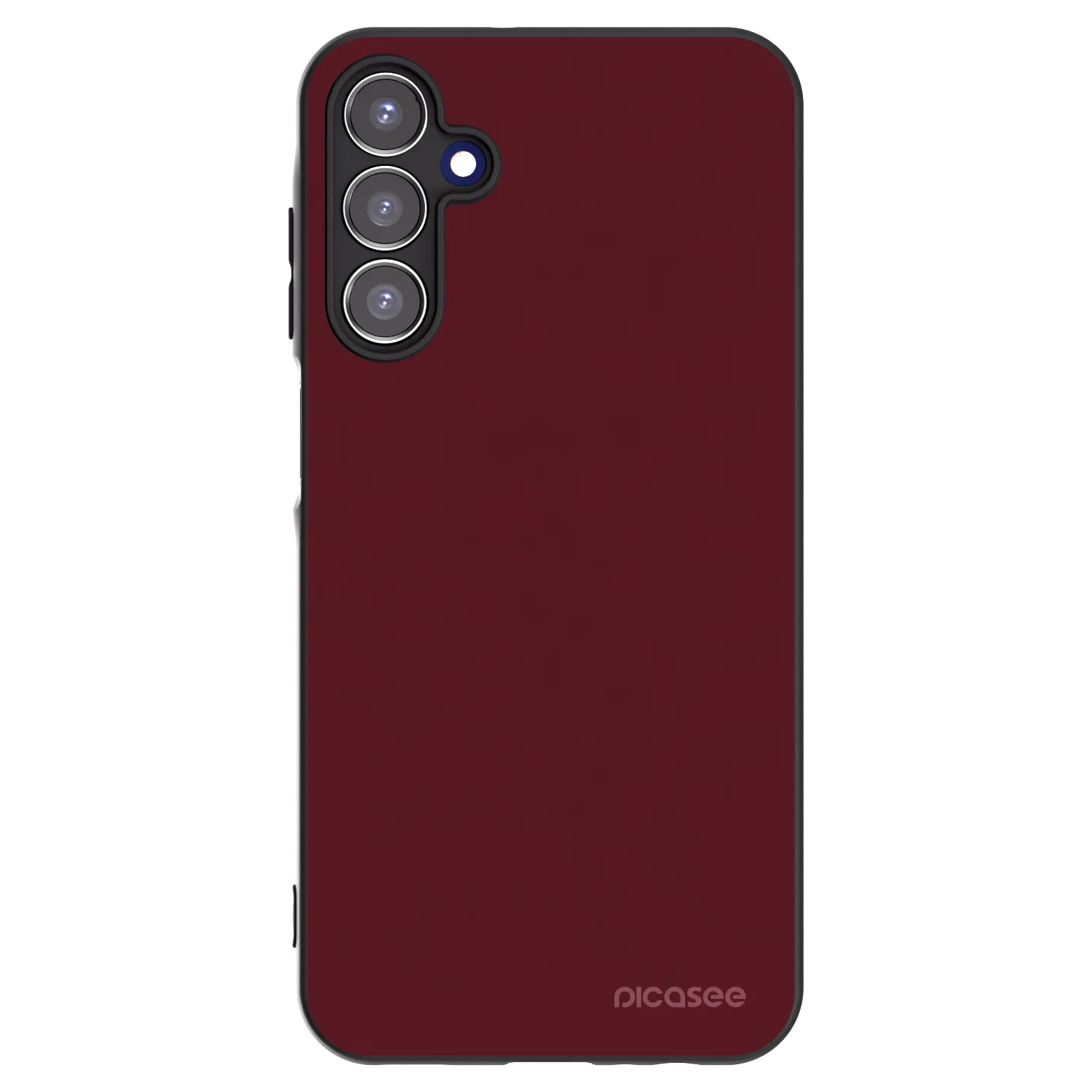 Picasee crna silikonska maskica za Samsung Galaxy A15 A155F 4G - Burgundy red