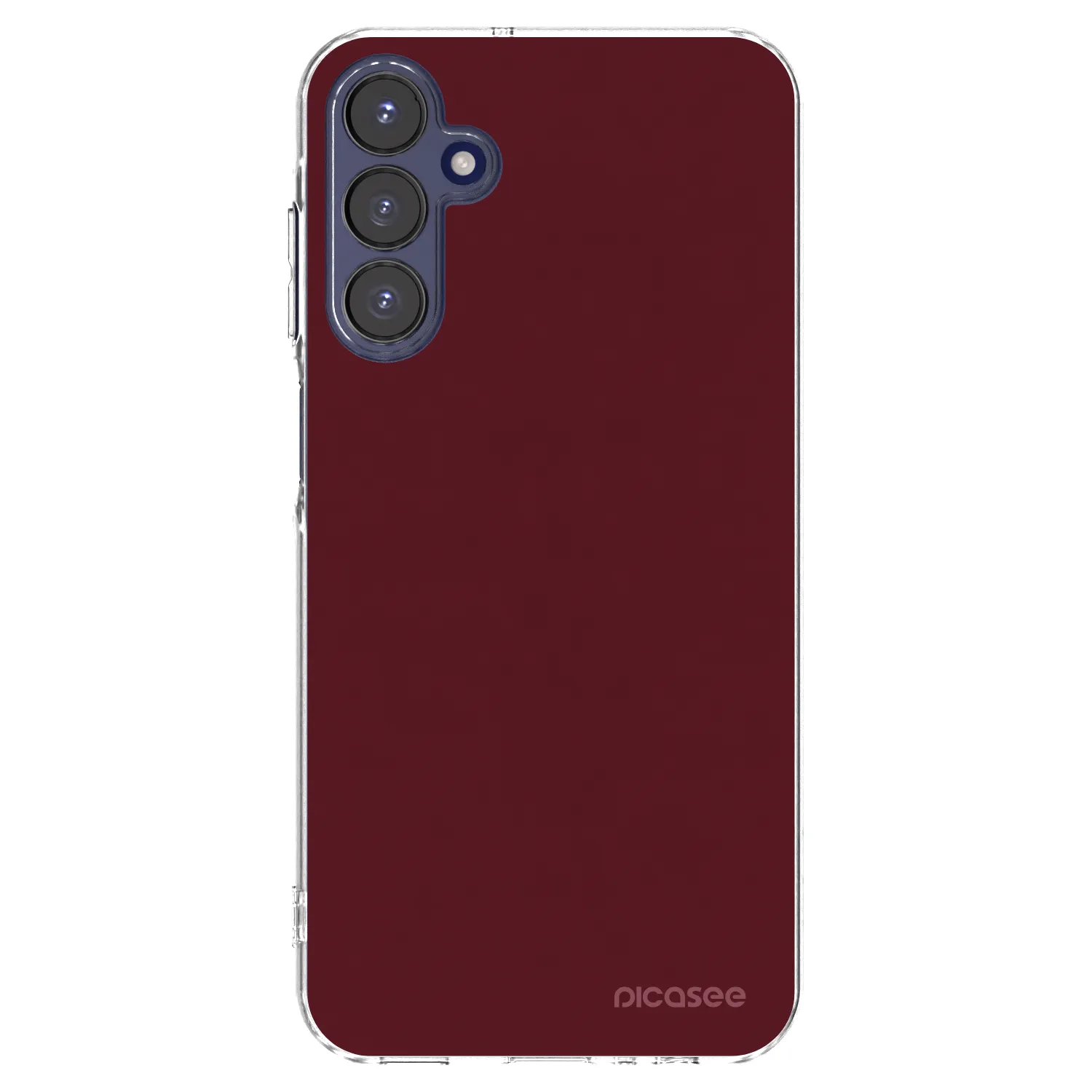 Picasee silikonska prozirna maskica za Samsung Galaxy A15 A155F 4G - Burgundy red