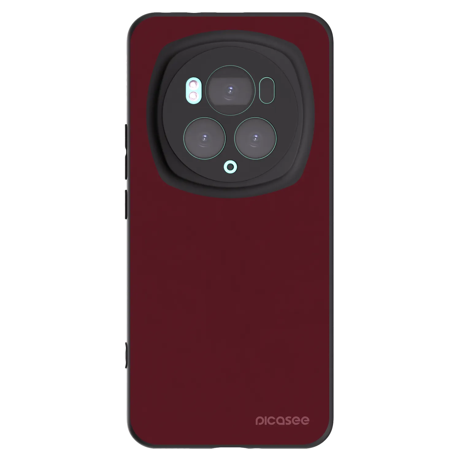 Picasee crna silikonska maskica za Honor Magic6 Pro - Burgundy red