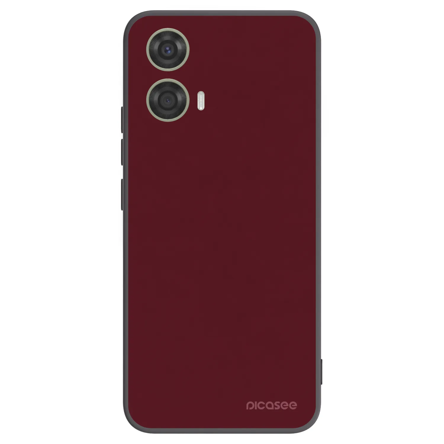 Picasee crna silikonska maskica za Motorola Moto G24 - Burgundy red