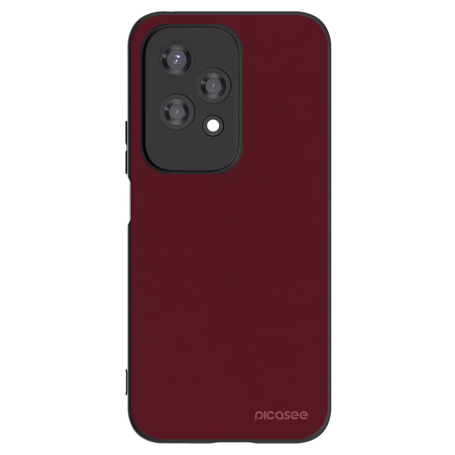 Picasee crna silikonska maskica za Honor 200 Lite - Burgundy red