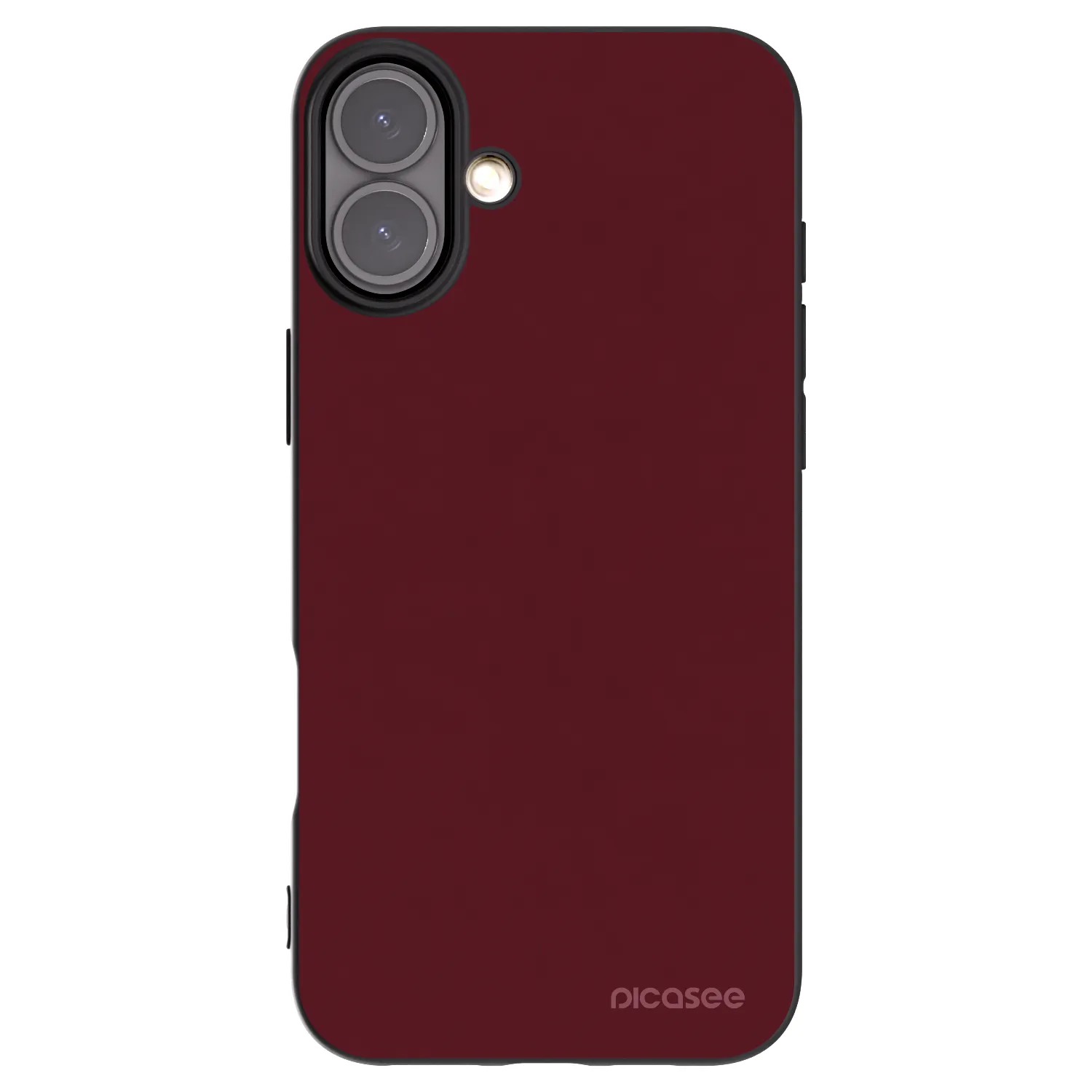 Picasee crna silikonska maskica za Apple iPhone 16 Plus - Burgundy red