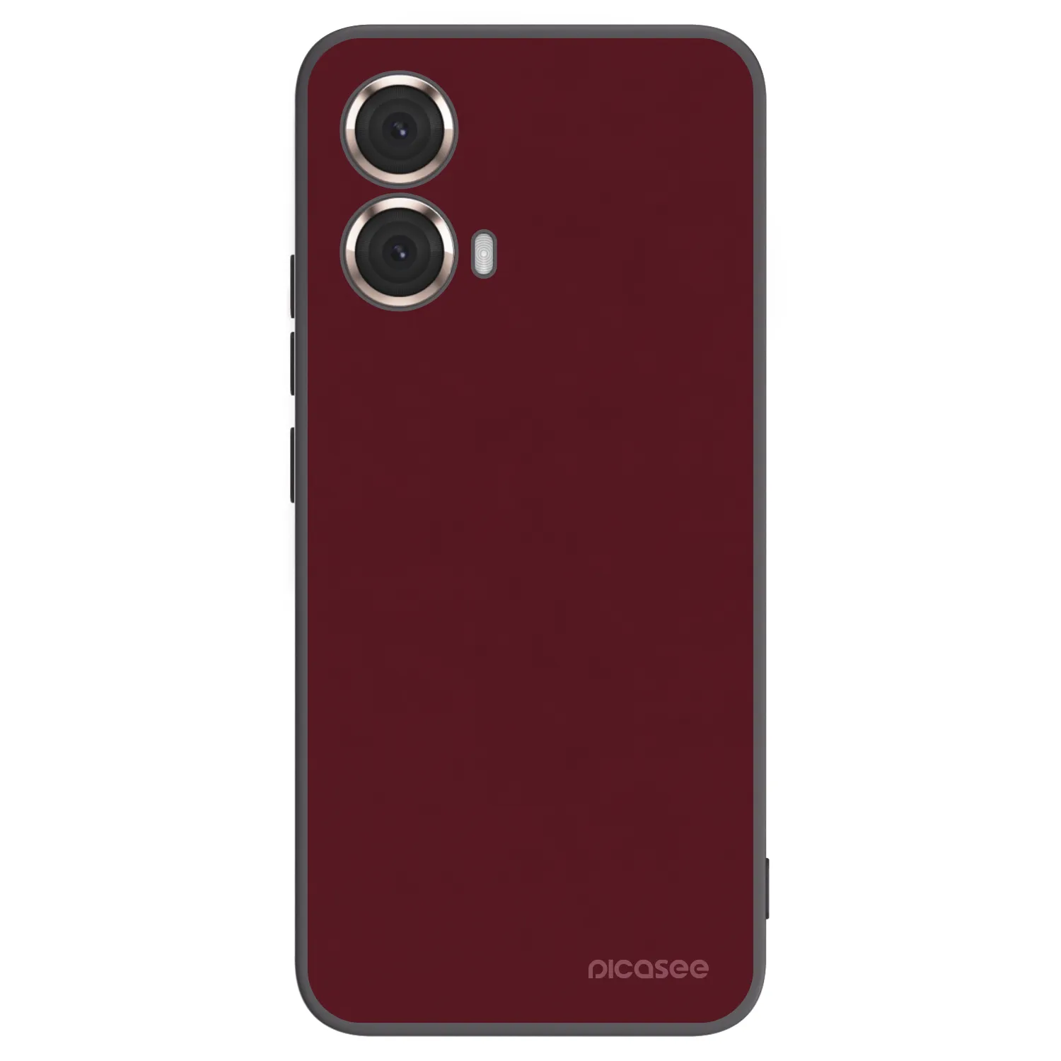 Picasee crna silikonska maskica za Motorola Moto G85 - Burgundy red