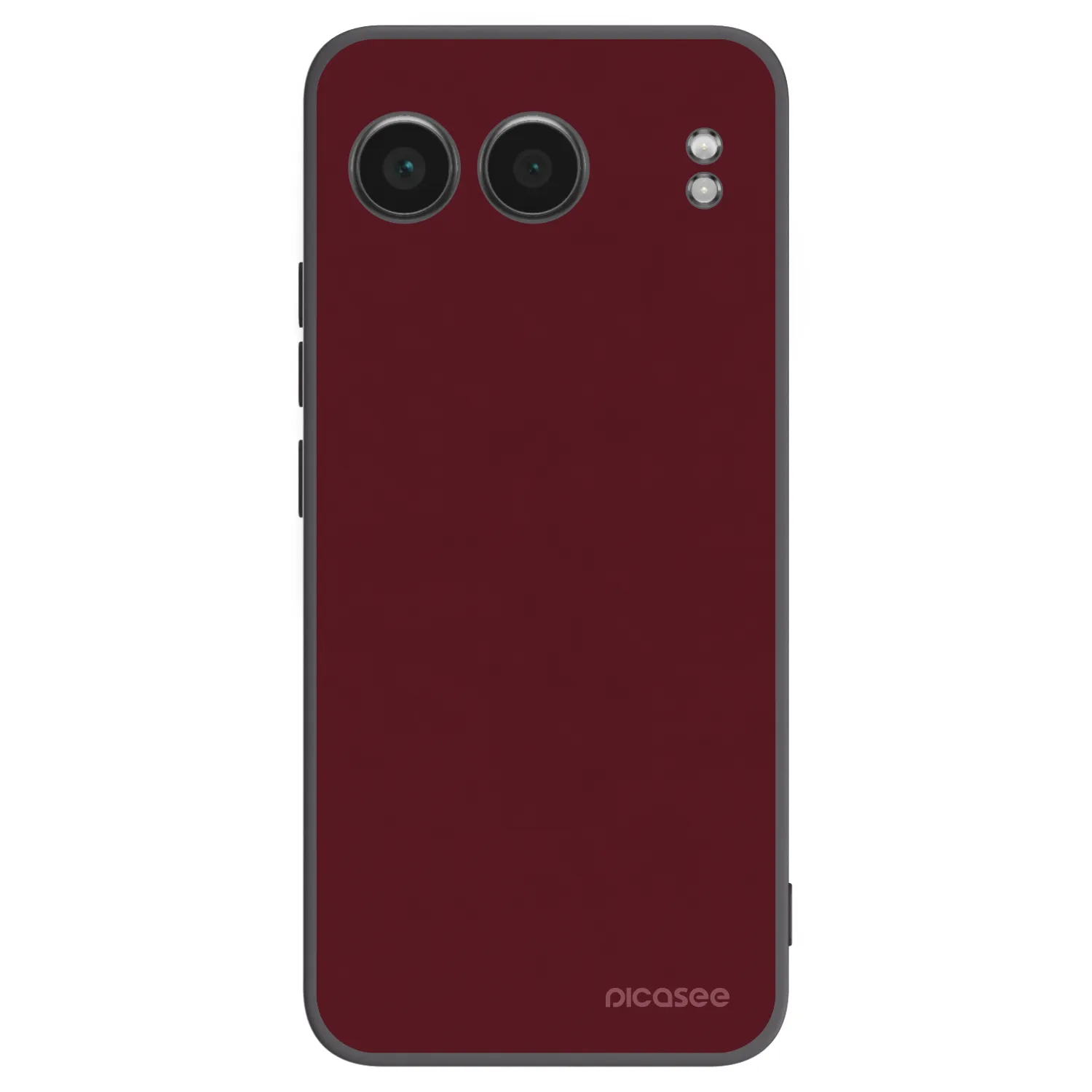 Picasee crna silikonska maskica za OnePlus Nord 4 - Burgundy red
