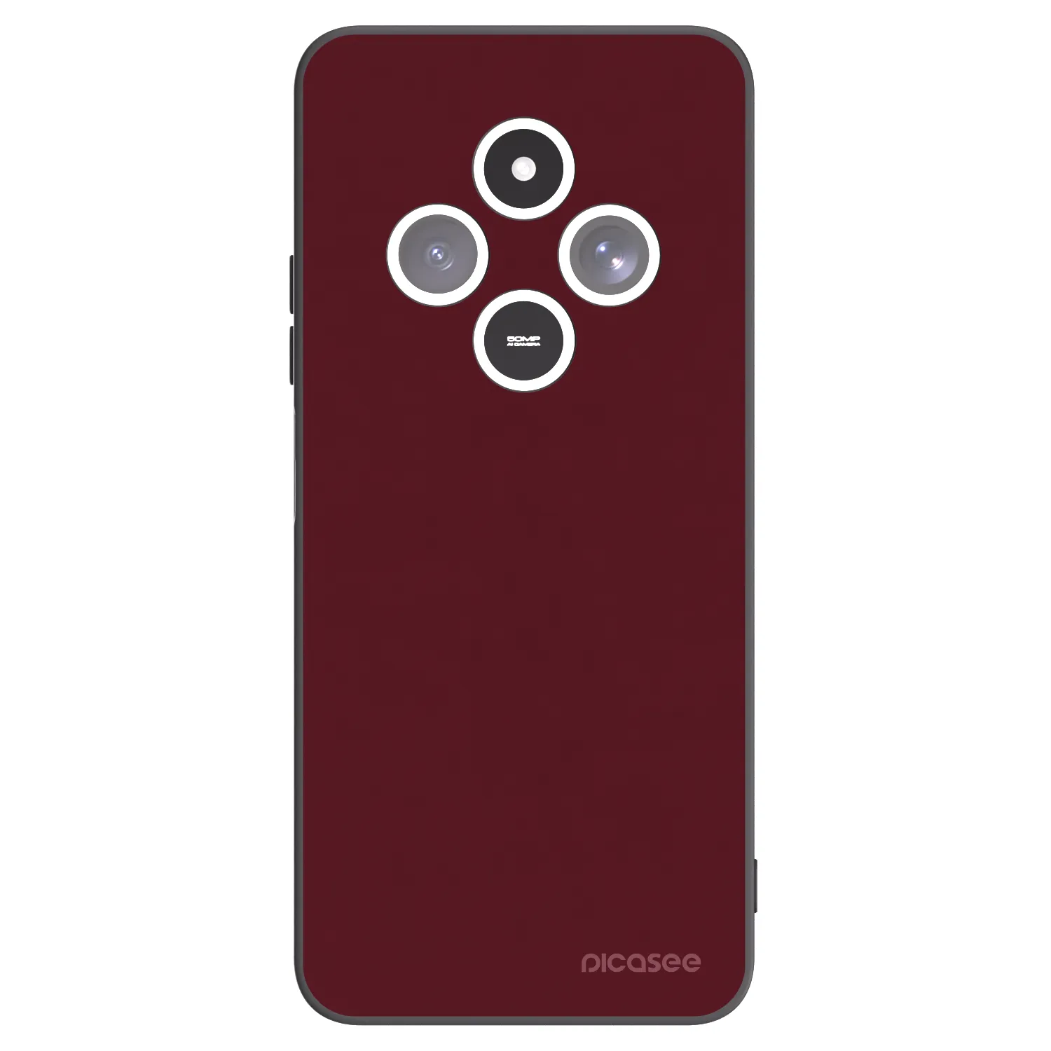 Picasee crna silikonska maskica za Xiaomi Redmi 14C - Burgundy red