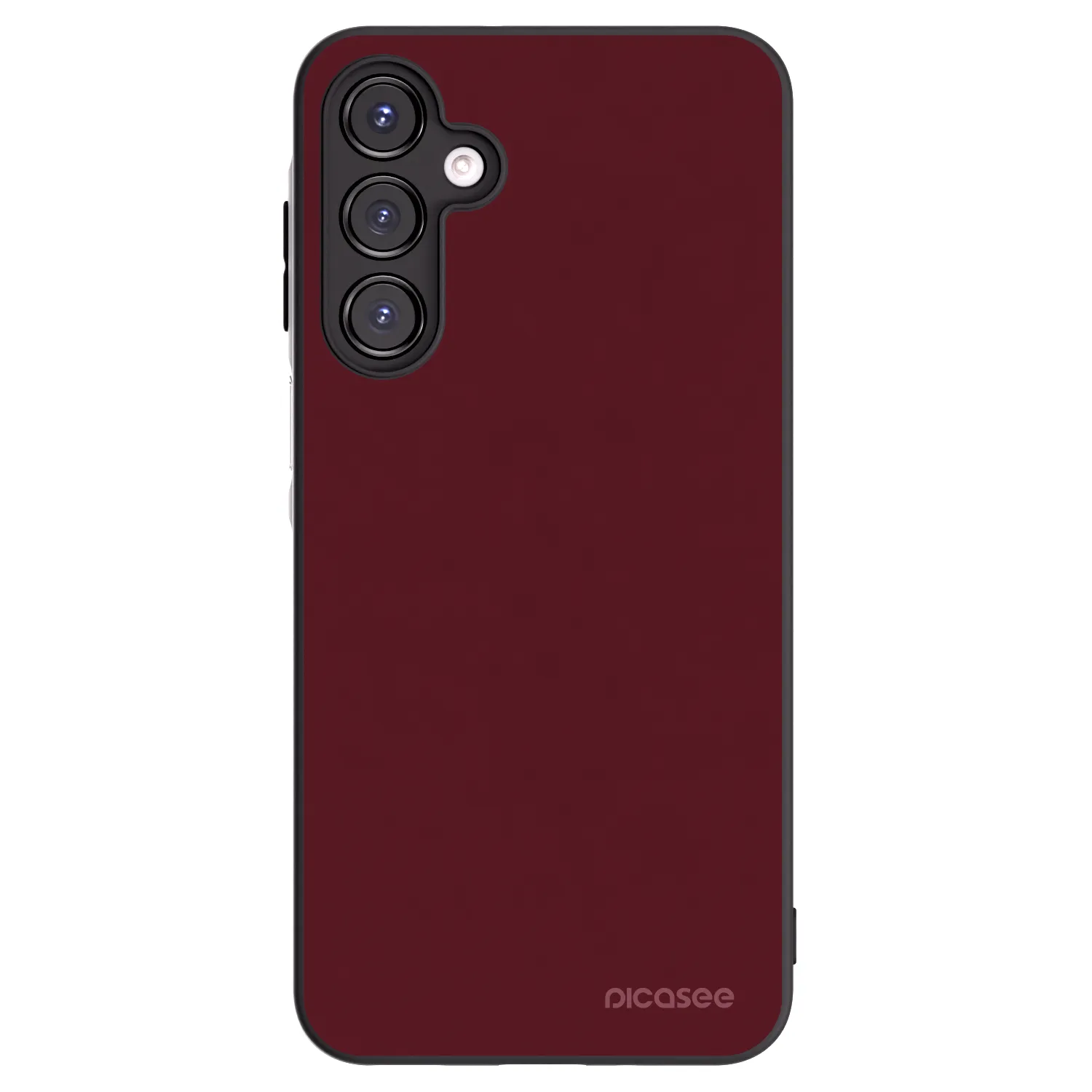 Picasee crna silikonska maskica za Samsung Galaxy A16 5G - Burgundy red