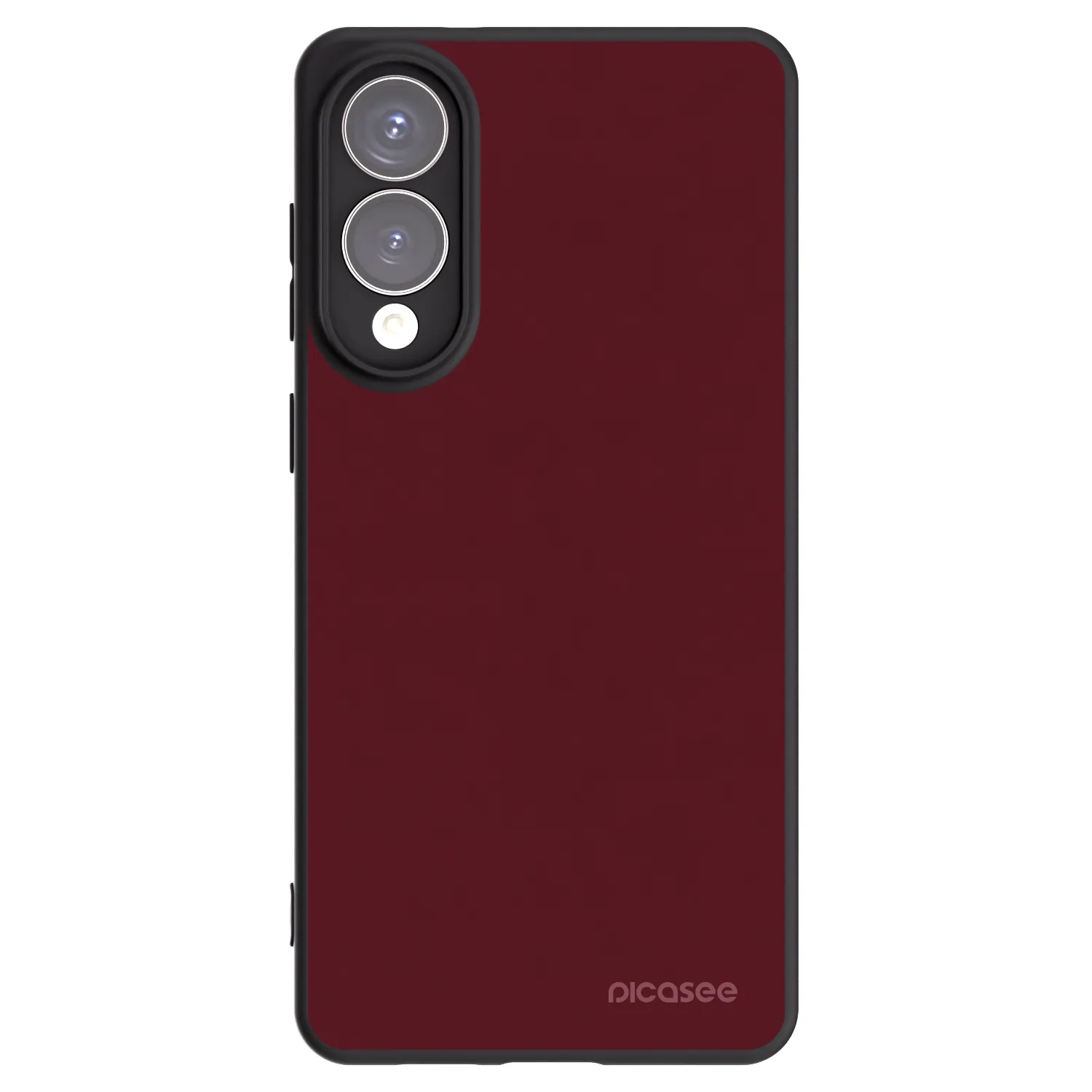 Picasee crna silikonska maskica za Samsung Galaxy S25 Edge 5G - Burgundy red