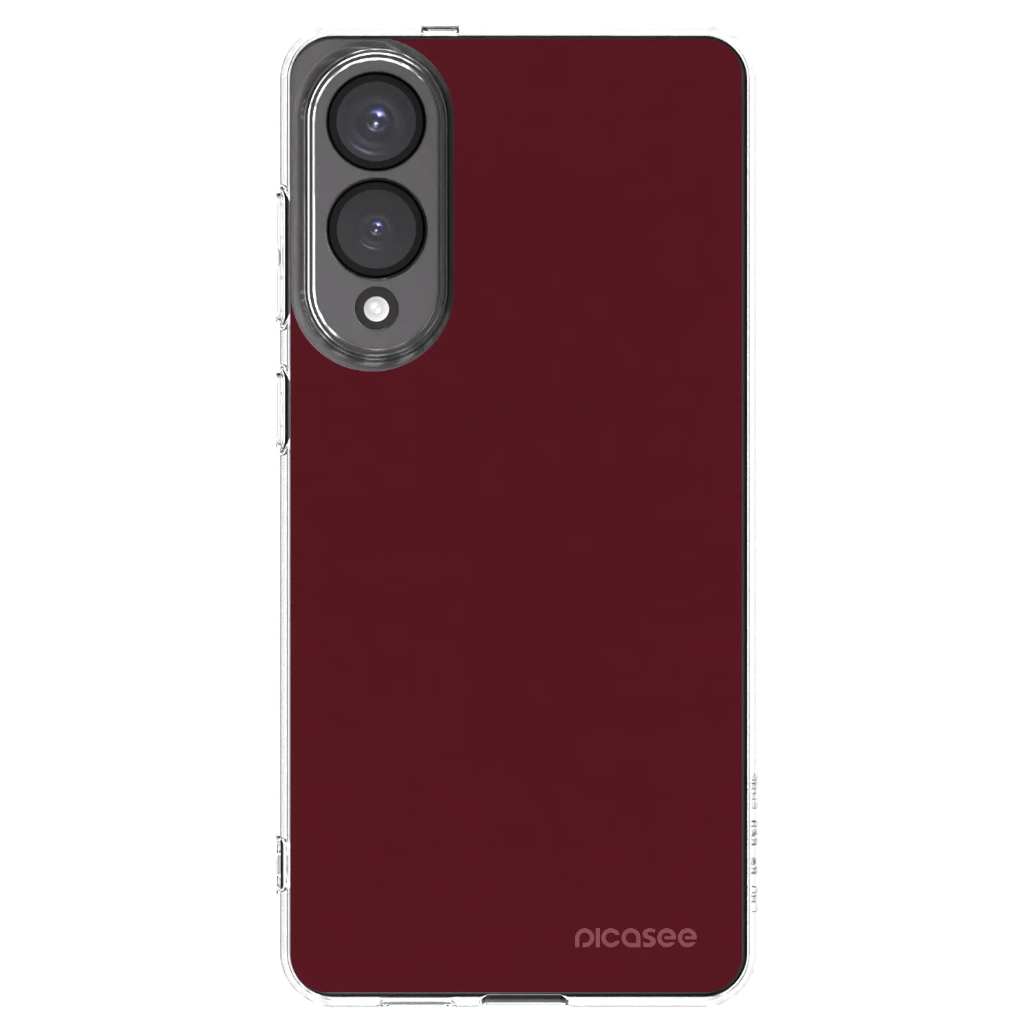 Picasee silikonska prozirna maskica za Samsung Galaxy S25 Edge 5G - Burgundy red