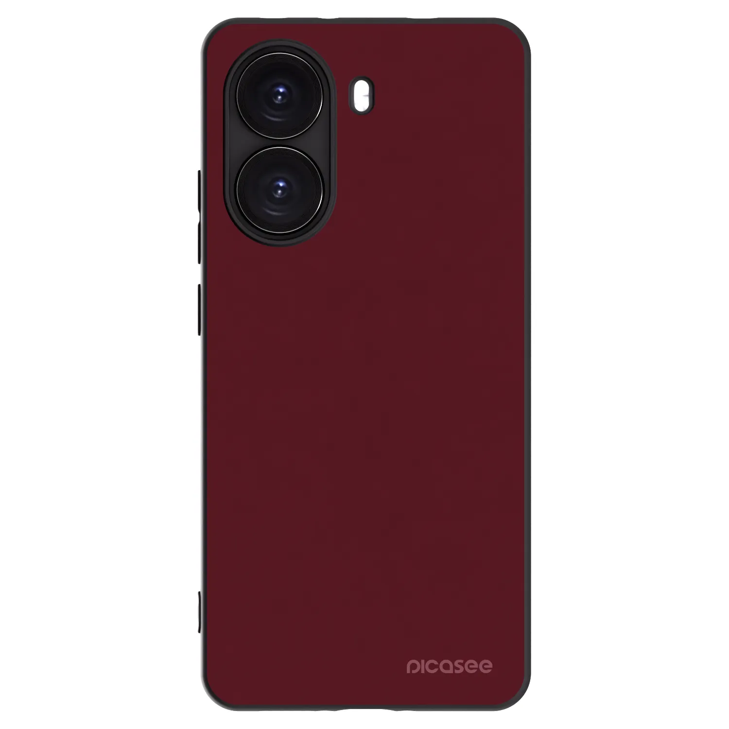 Picasee crna silikonska maskica za Xiaomi Poco X7 Pro 5G - Burgundy red
