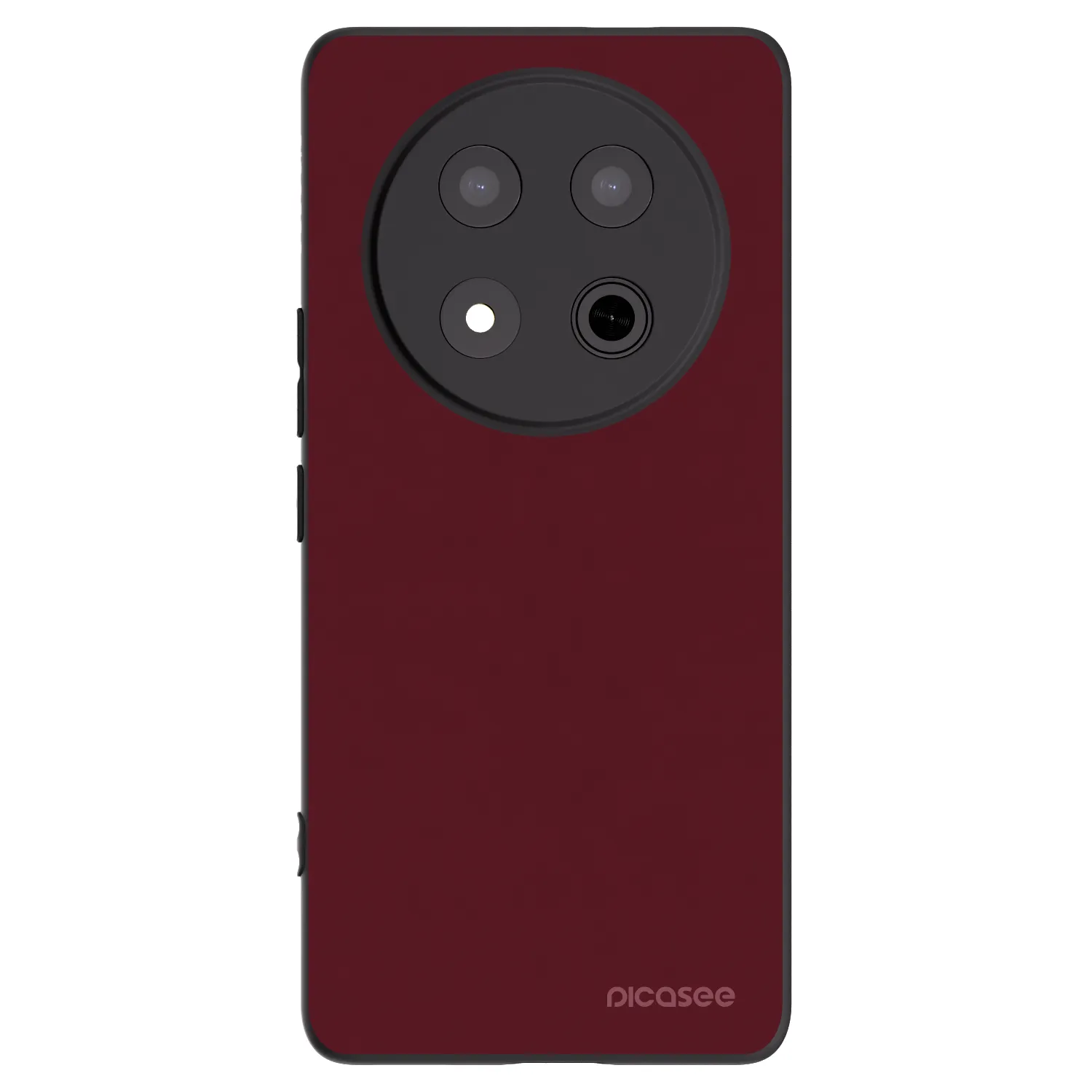 Picasee crna silikonska maskica za Honor Magic7 Lite 5G - Burgundy red