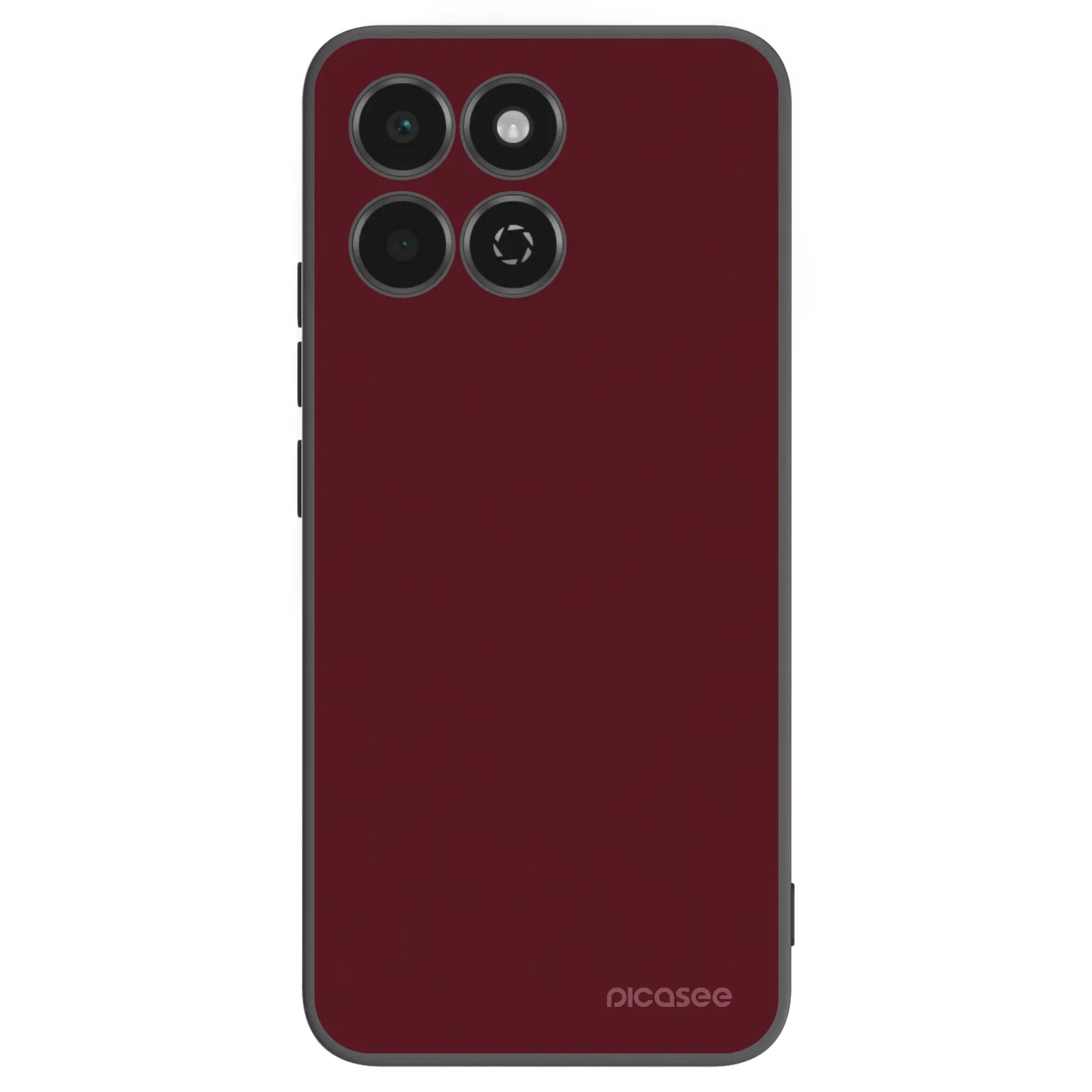 Picasee crna silikonska maskica za Honor 200 Smart 5G - Burgundy red