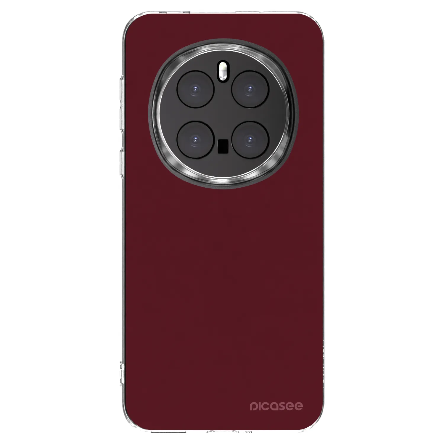Picasee silikonska prozirna maskica za Honor Magic7 Pro 5G - Burgundy red