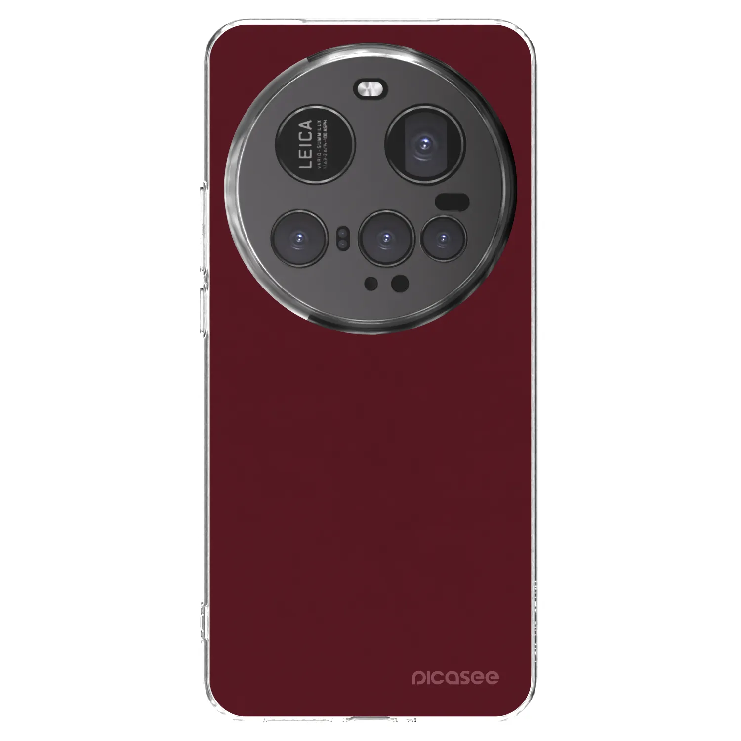 Picasee silikonska prozirna maskica za Xiaomi 15 Ultra - Burgundy red